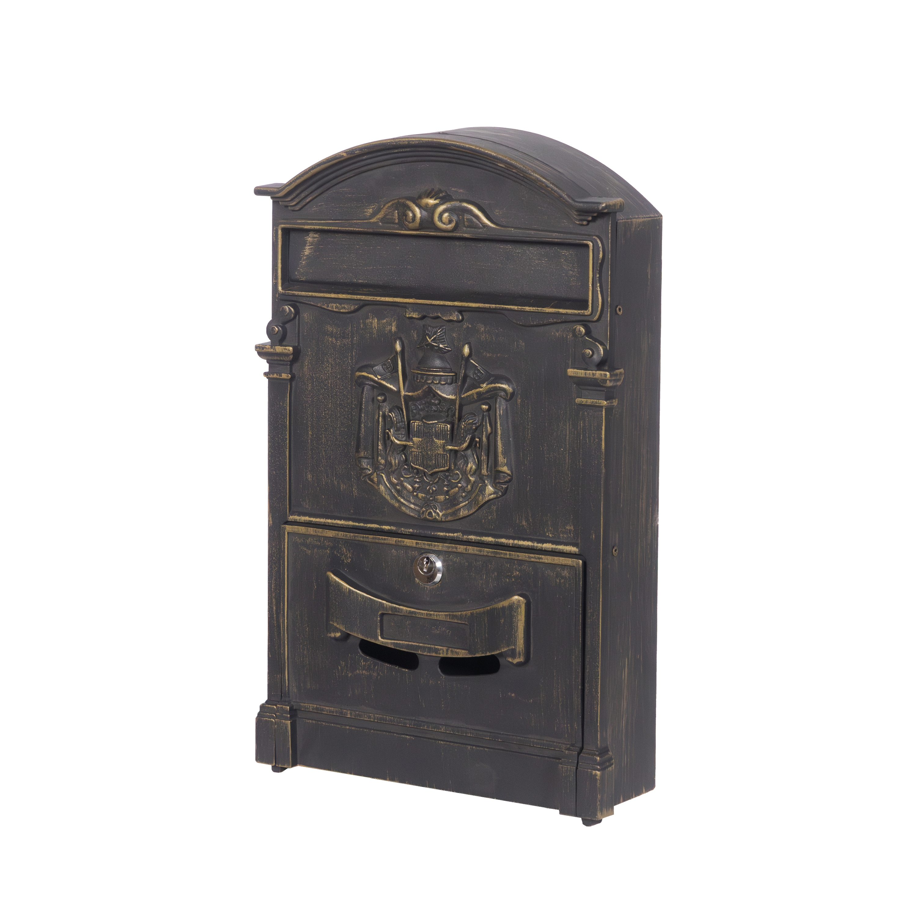 Briefkasten 42 x 26 cm bronze