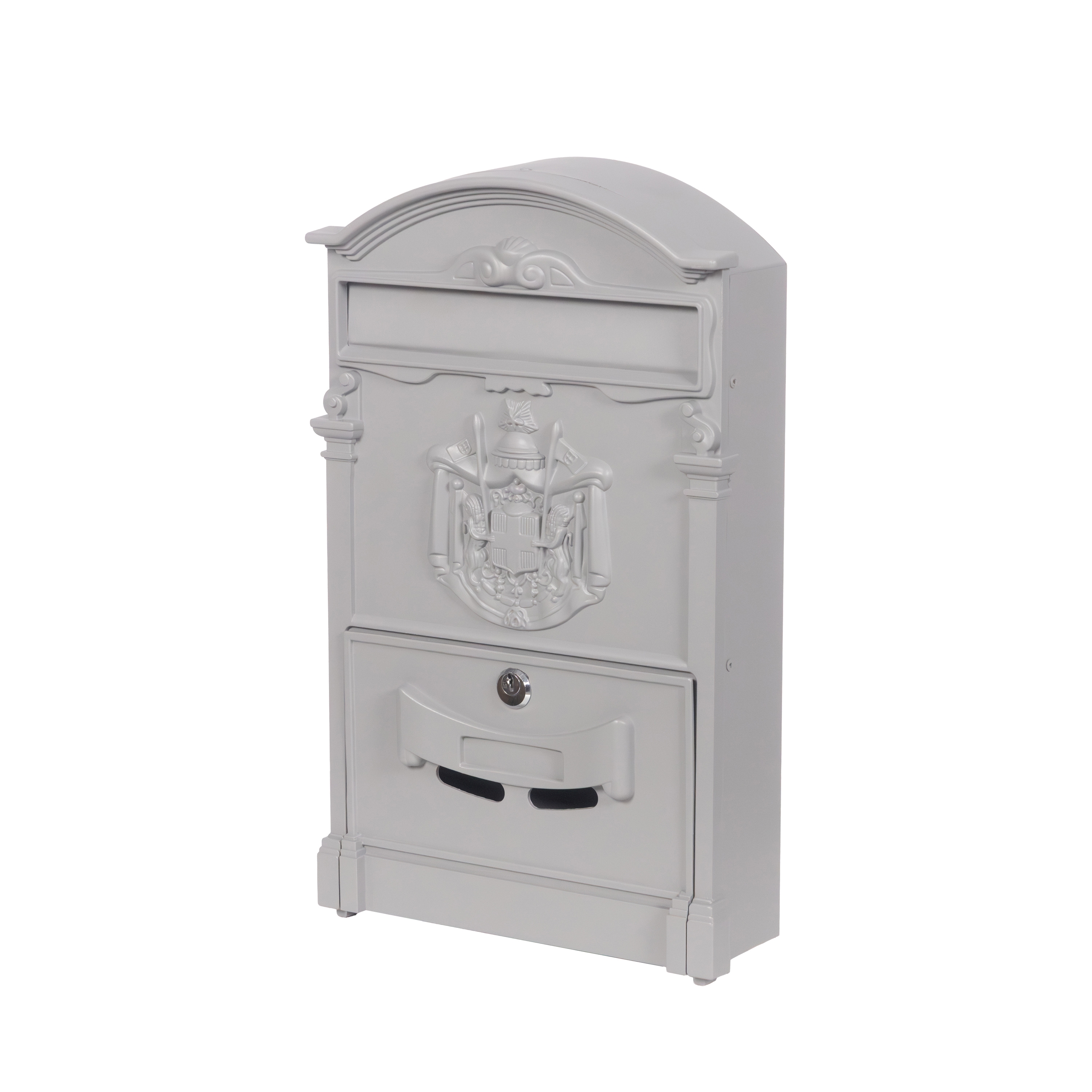 Briefkasten 42 x 26 cm grau