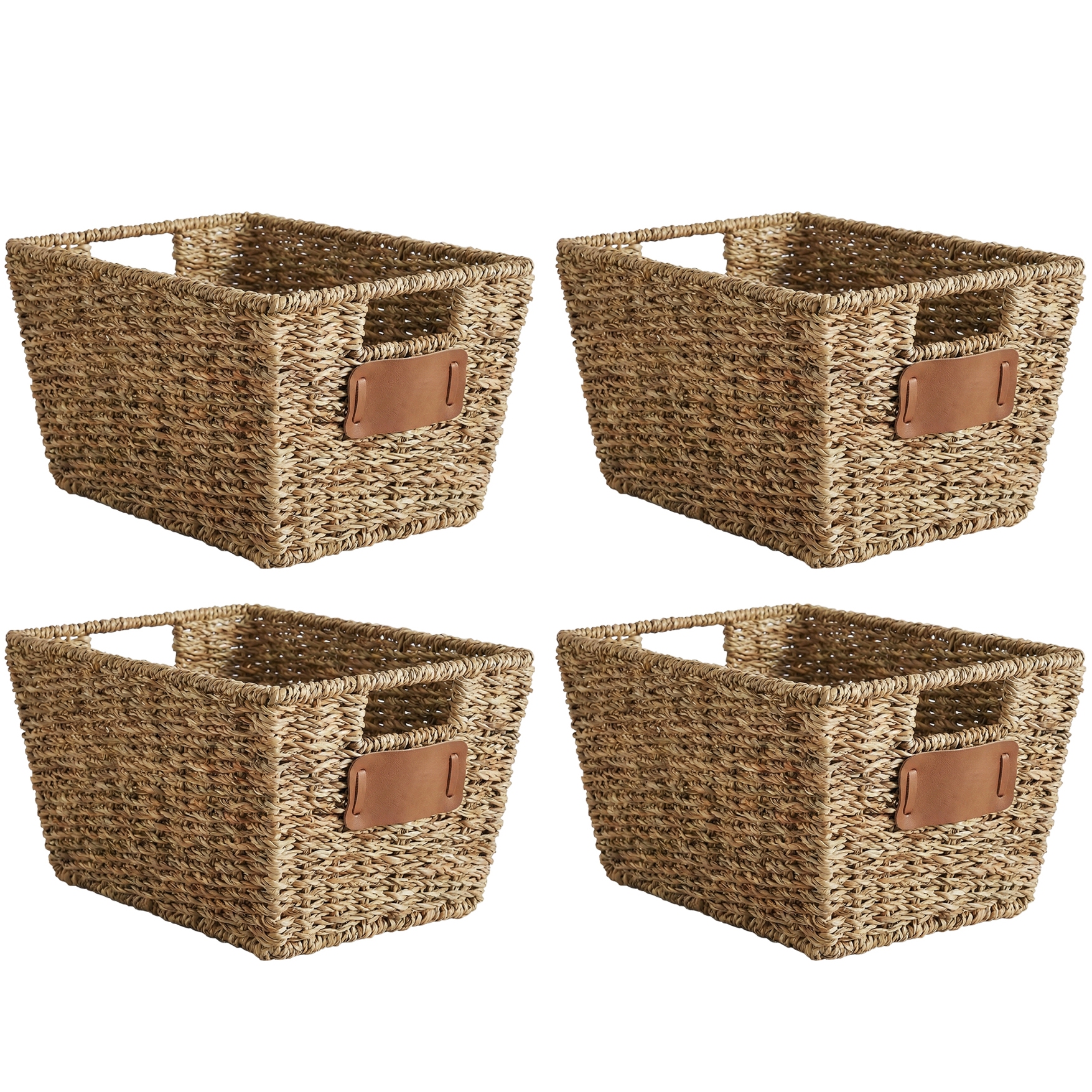 Aufbewahrungskorb CONGO 30 x 22 x 15 cm 4er Set braun