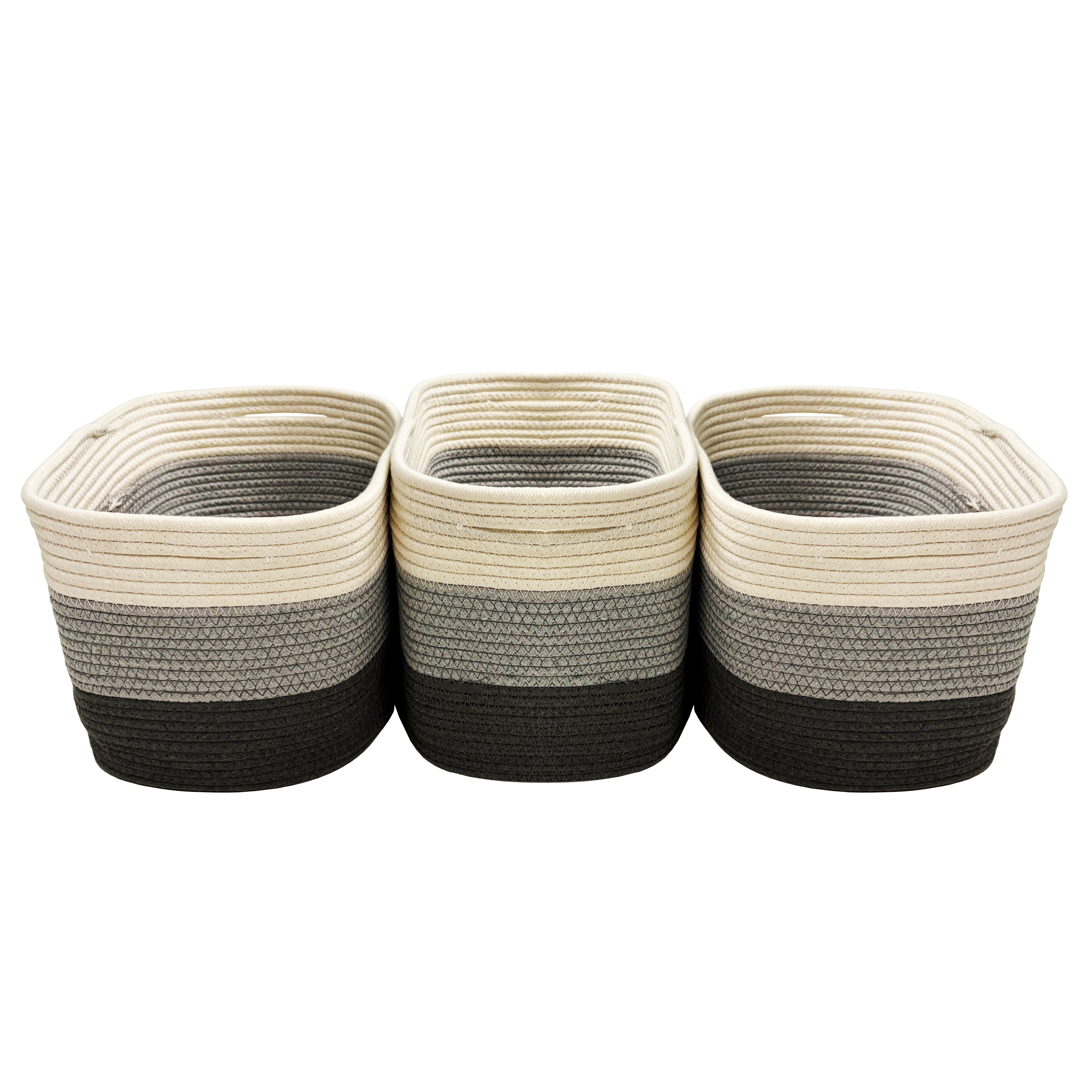Aufbewahrungskorb GRACE 38 x 25 x 23 cm 3er Set
