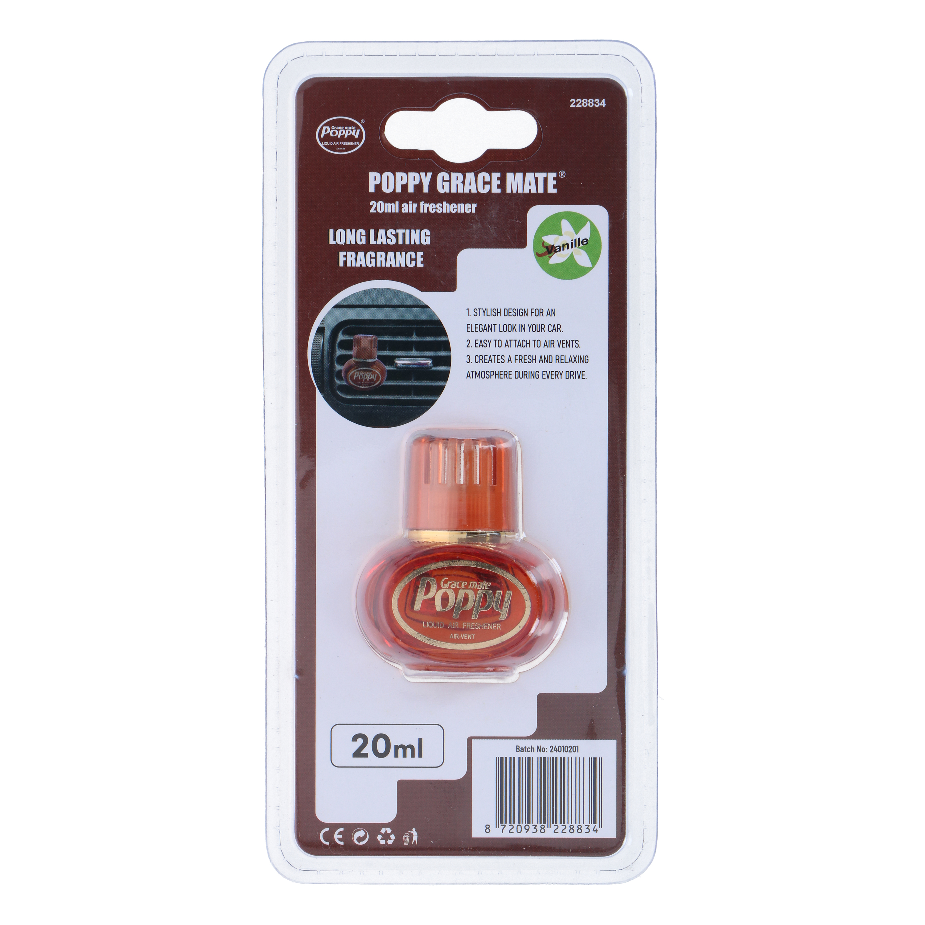 Lufterfrischer Auto 20 ml Vanille