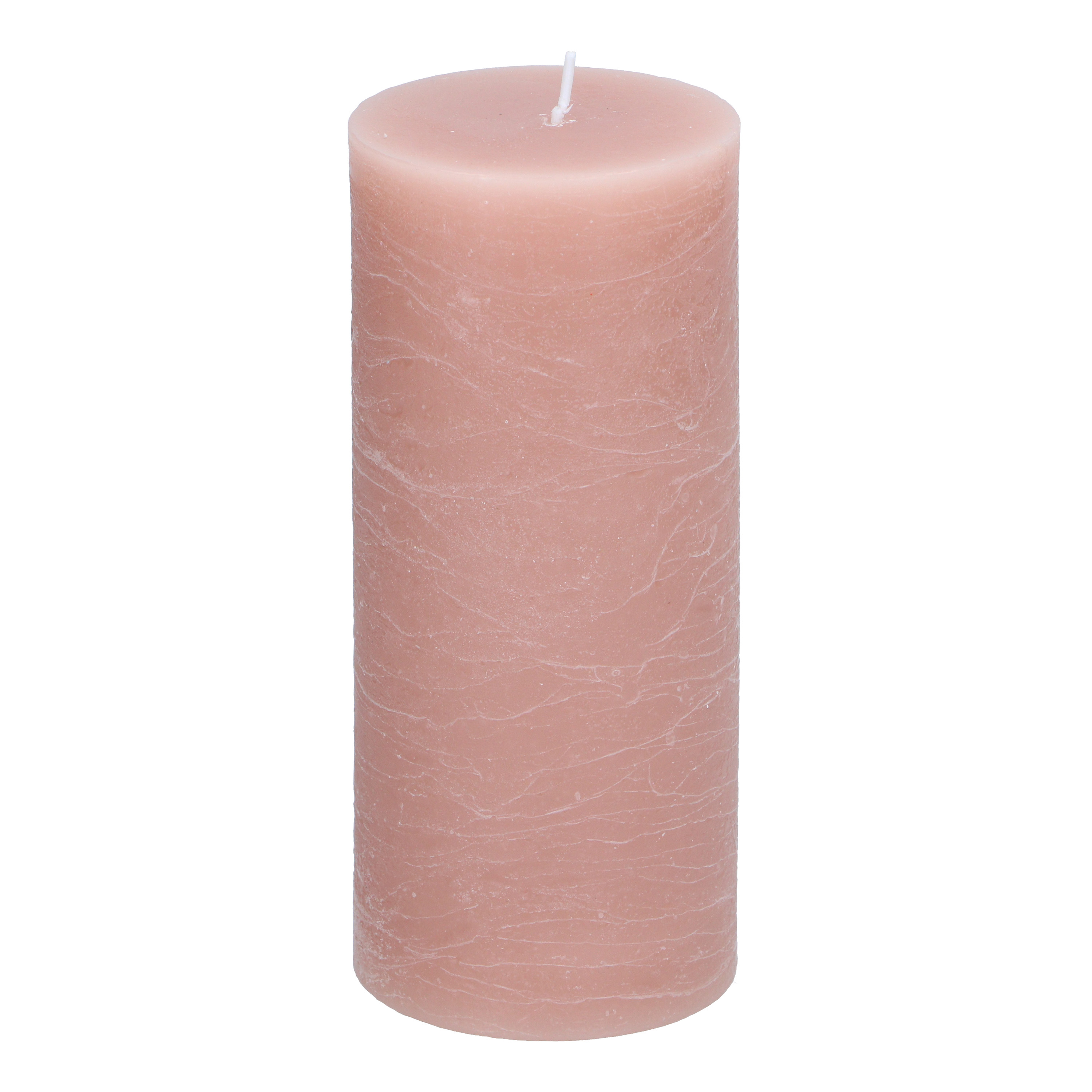 Kerze 7 x 16 cm altrosa