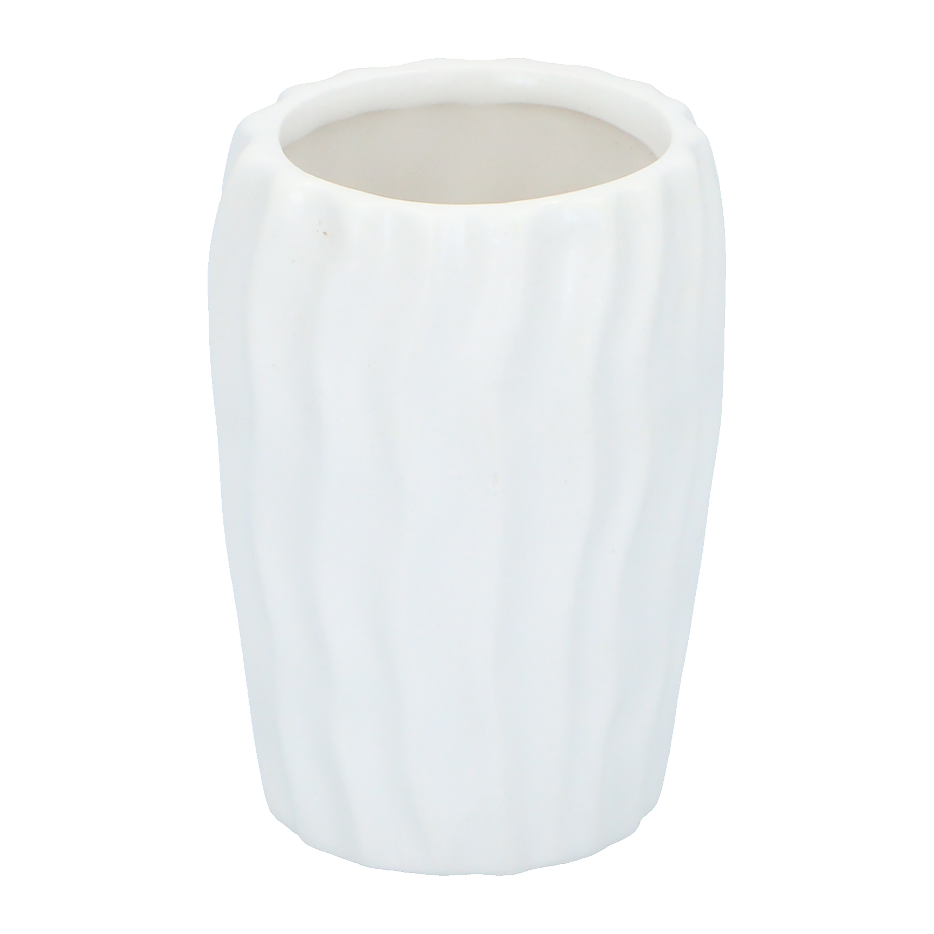 Zahnbürstenhalter Keramik 7 x 10 cm weiss