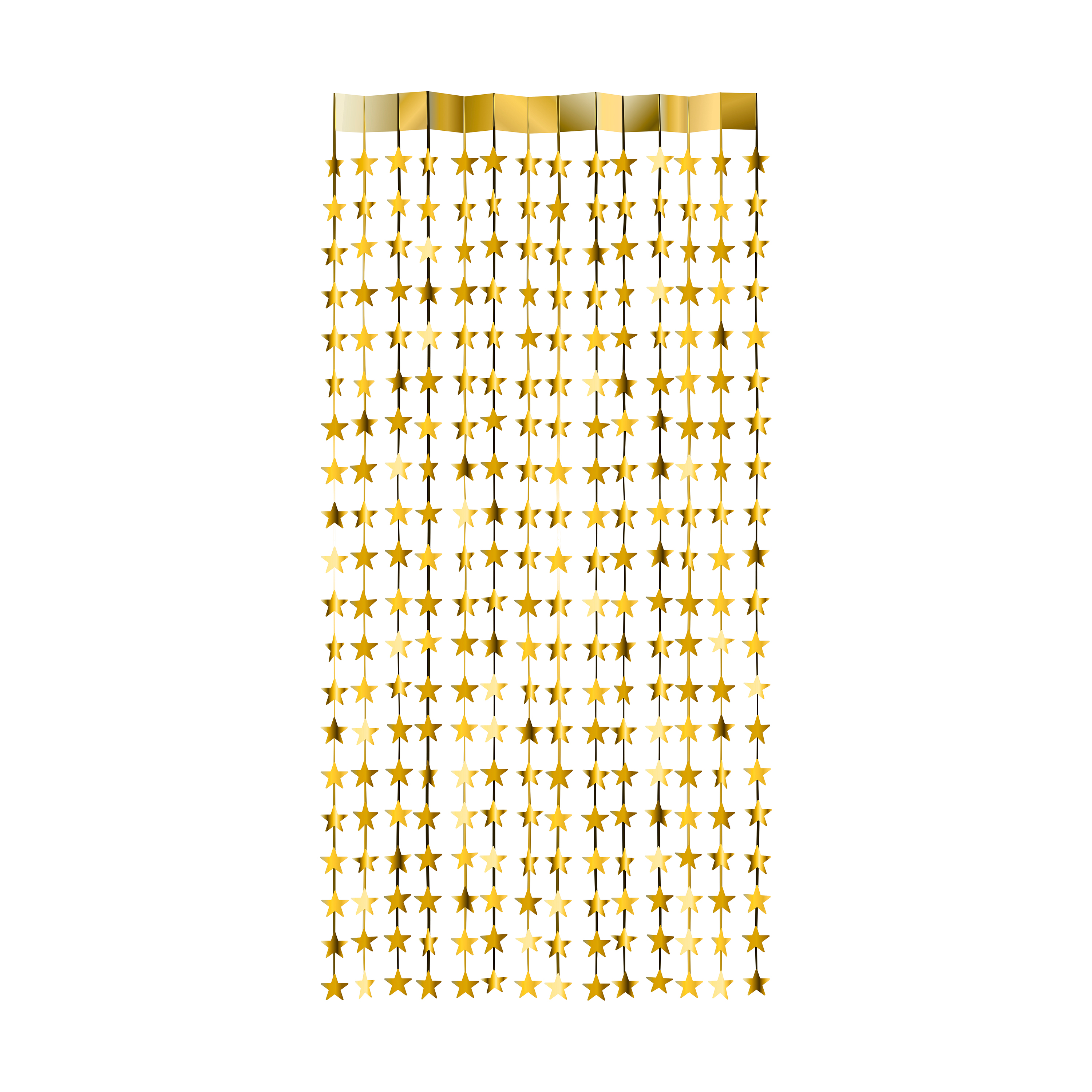 Vorhang Lametta Sterne 100 x 200 cm