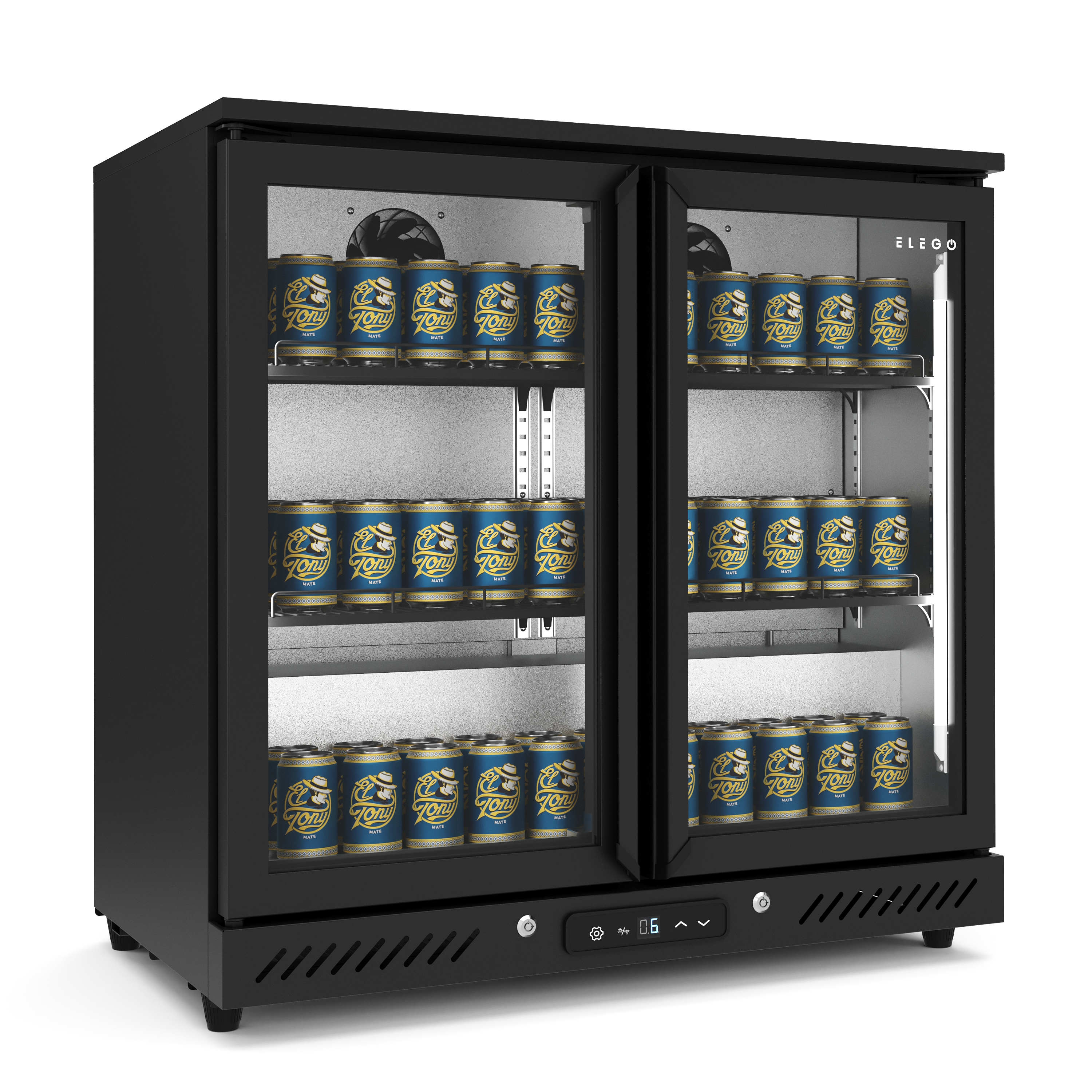 Getränkekühlschrank 210L schwarz