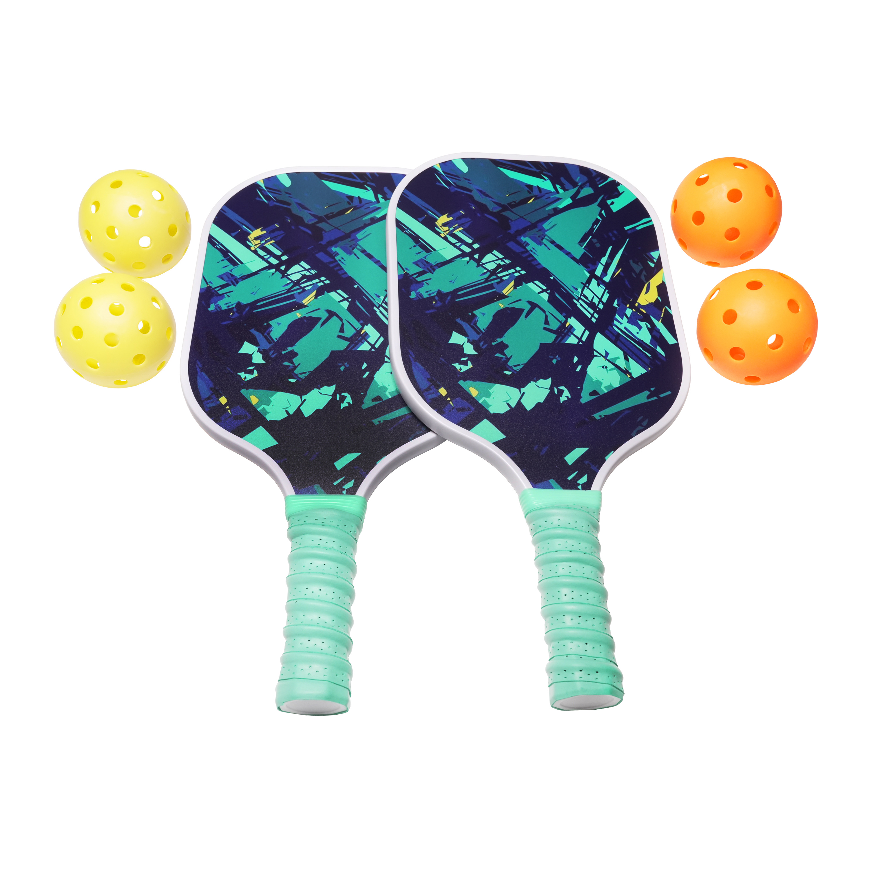 Pickleball Spielset 7-teilig blau/türkis