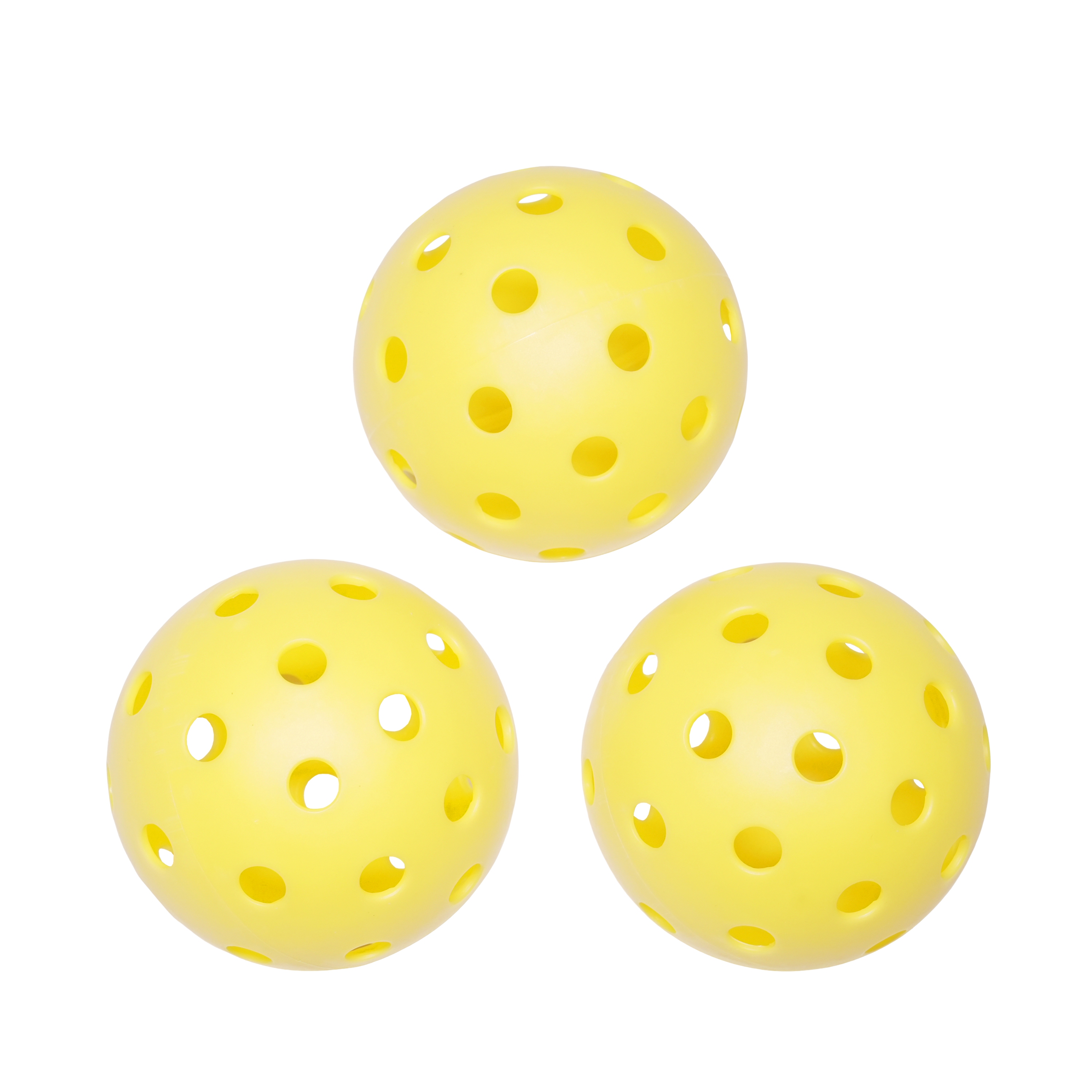 Pickleball Ball 3er Set 8 cm gelb