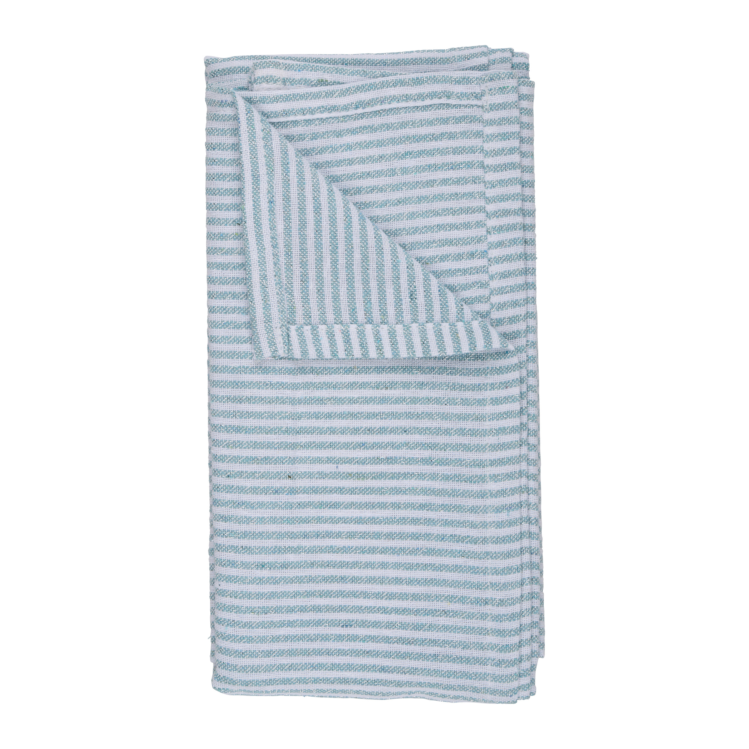 Tischläufer gestreift 150 x 35 cm blau/weiss