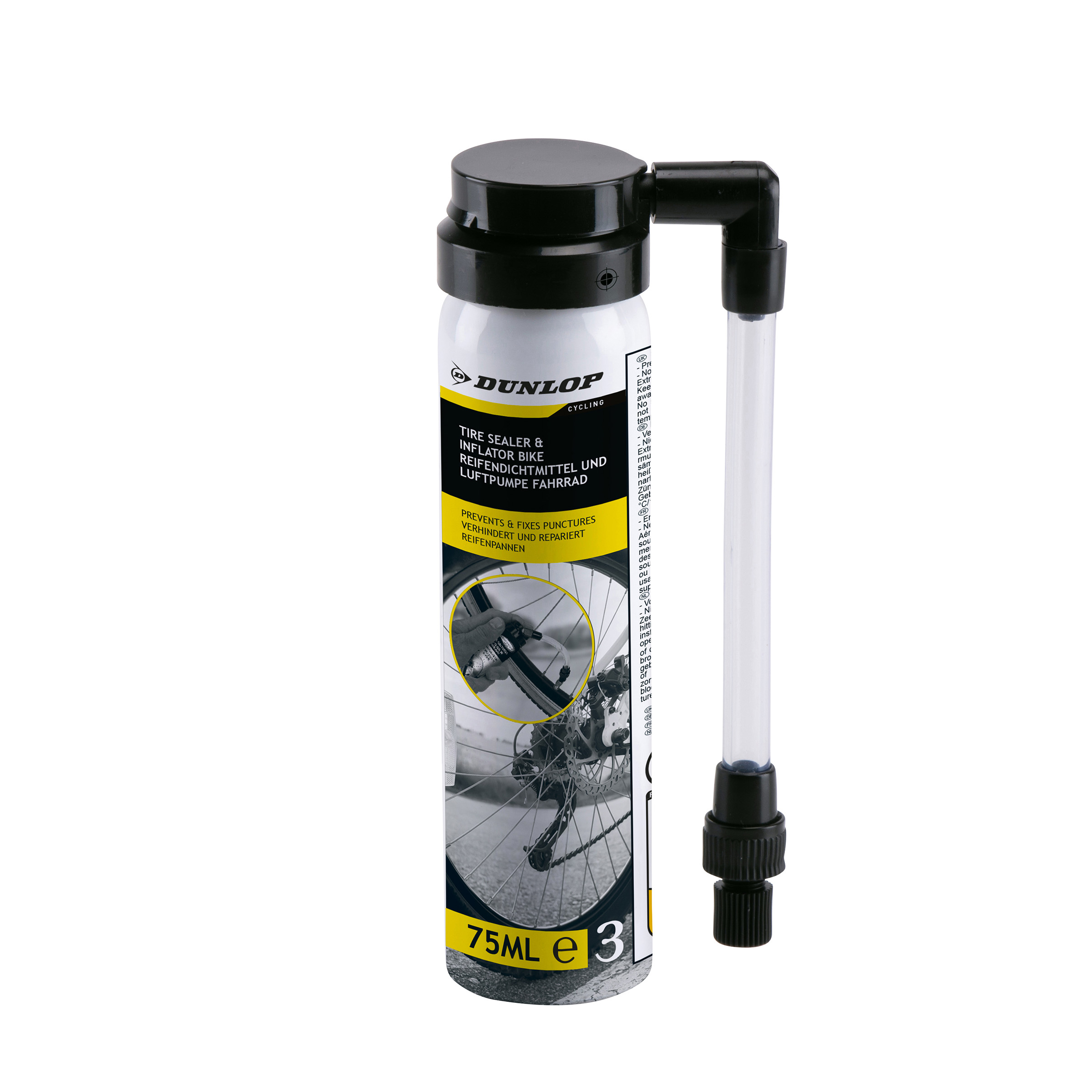 Fahrrad Reifendichtmittel mit Pumpe 75 ml