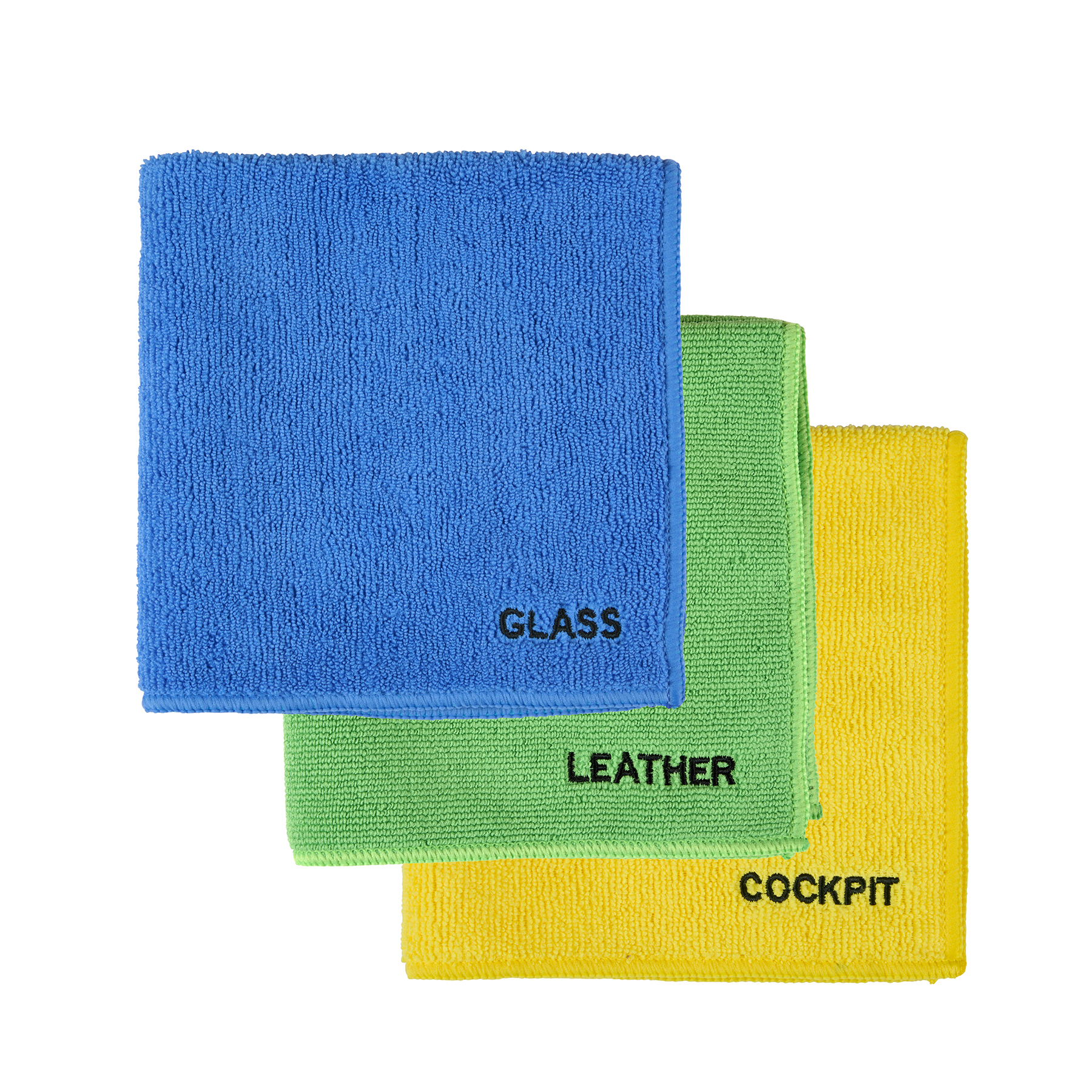 Mikrofasertuch Set 3-teilig 35 x 35 cm