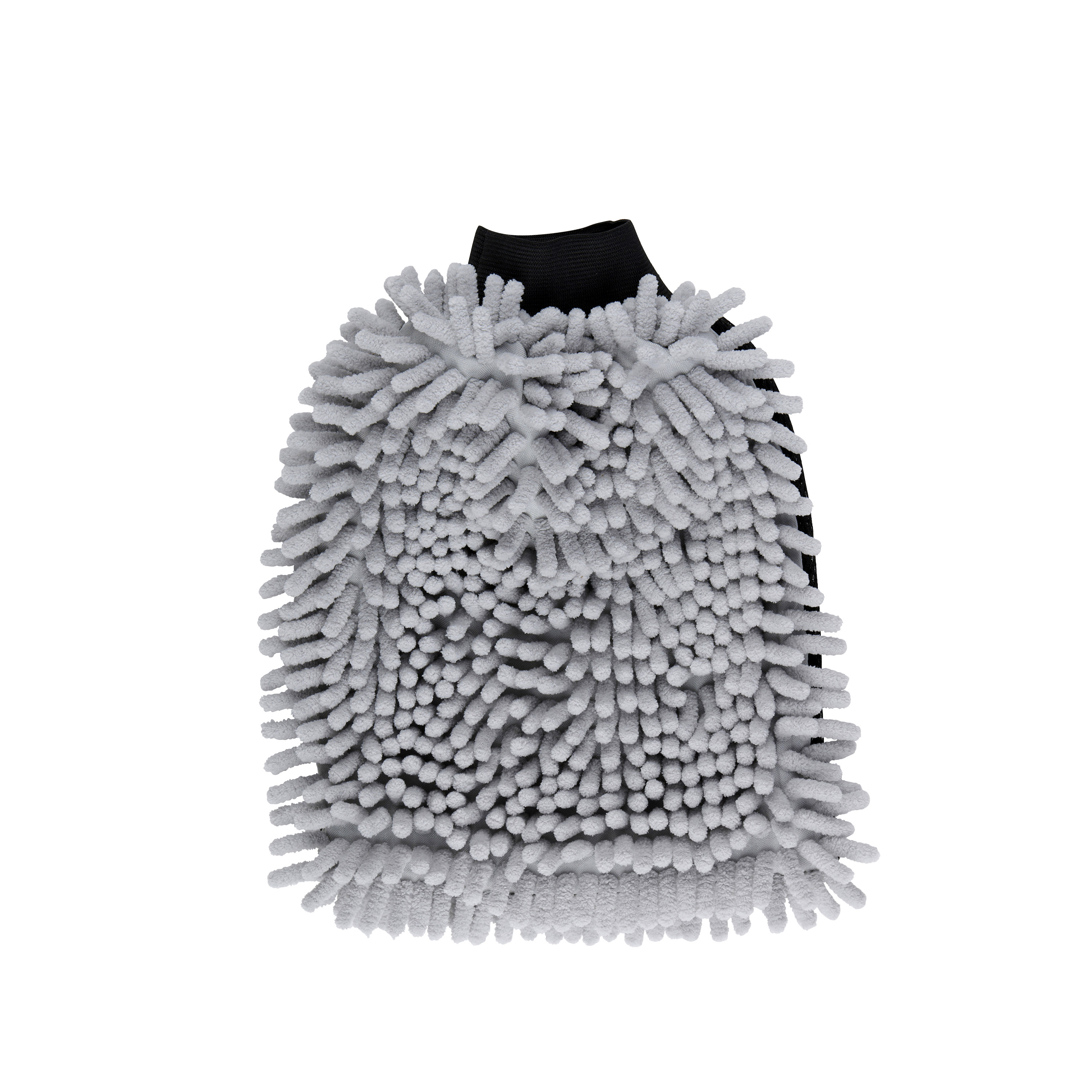 Waschhandschuh Mikrofaser 2-in-1 grau