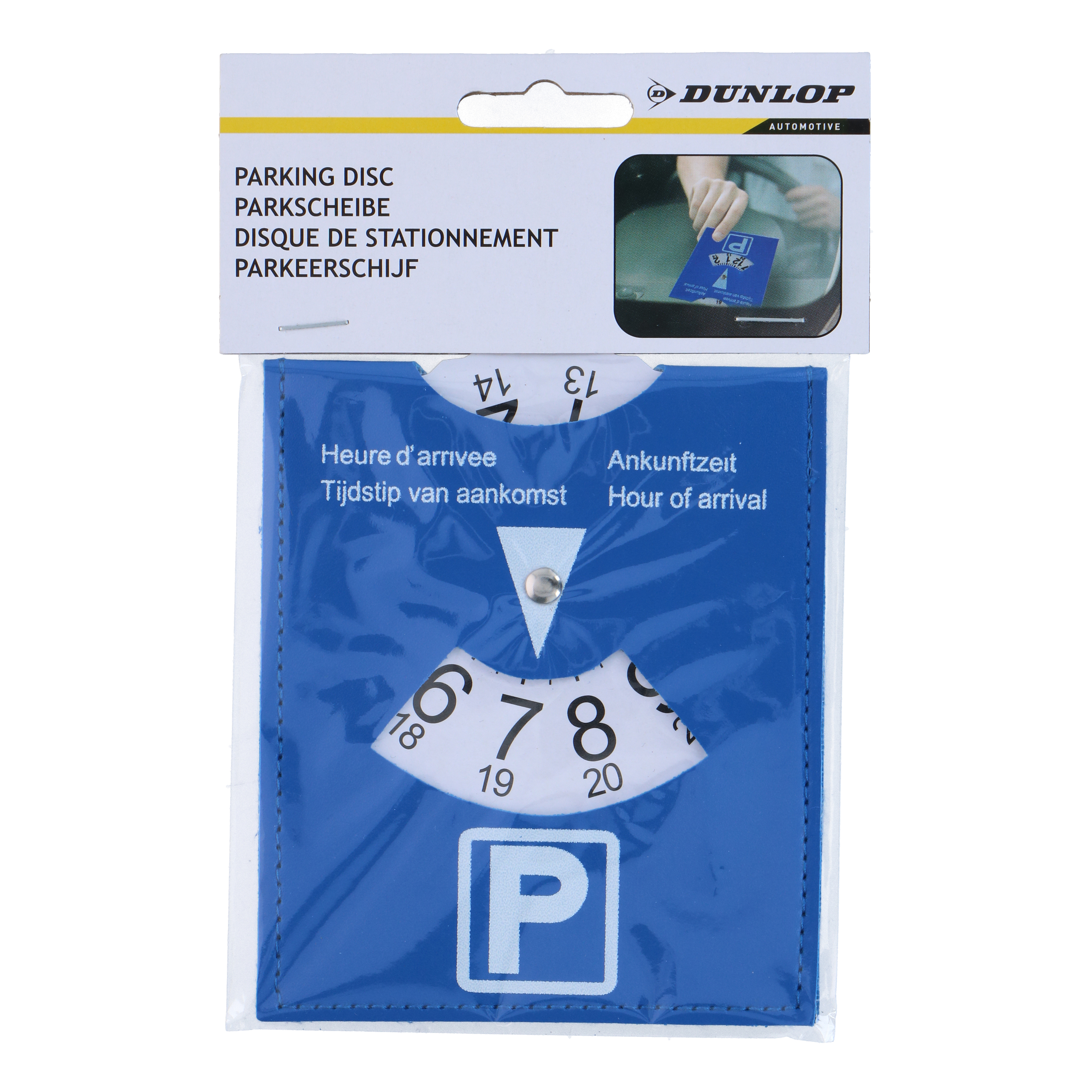 Parkscheibe 15 x 11 cm blau