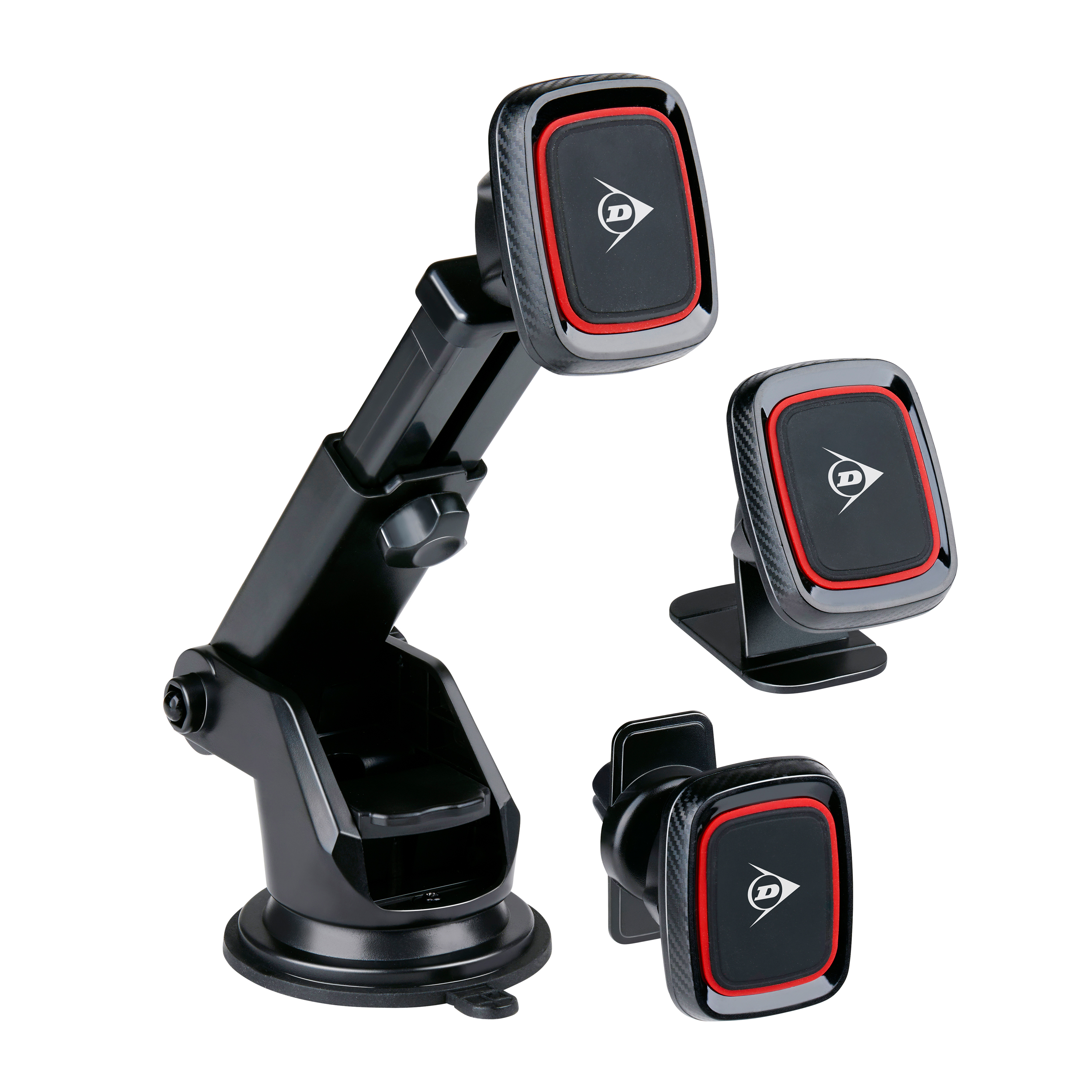 Smartphone Halterung verstellbar schwarz/rot