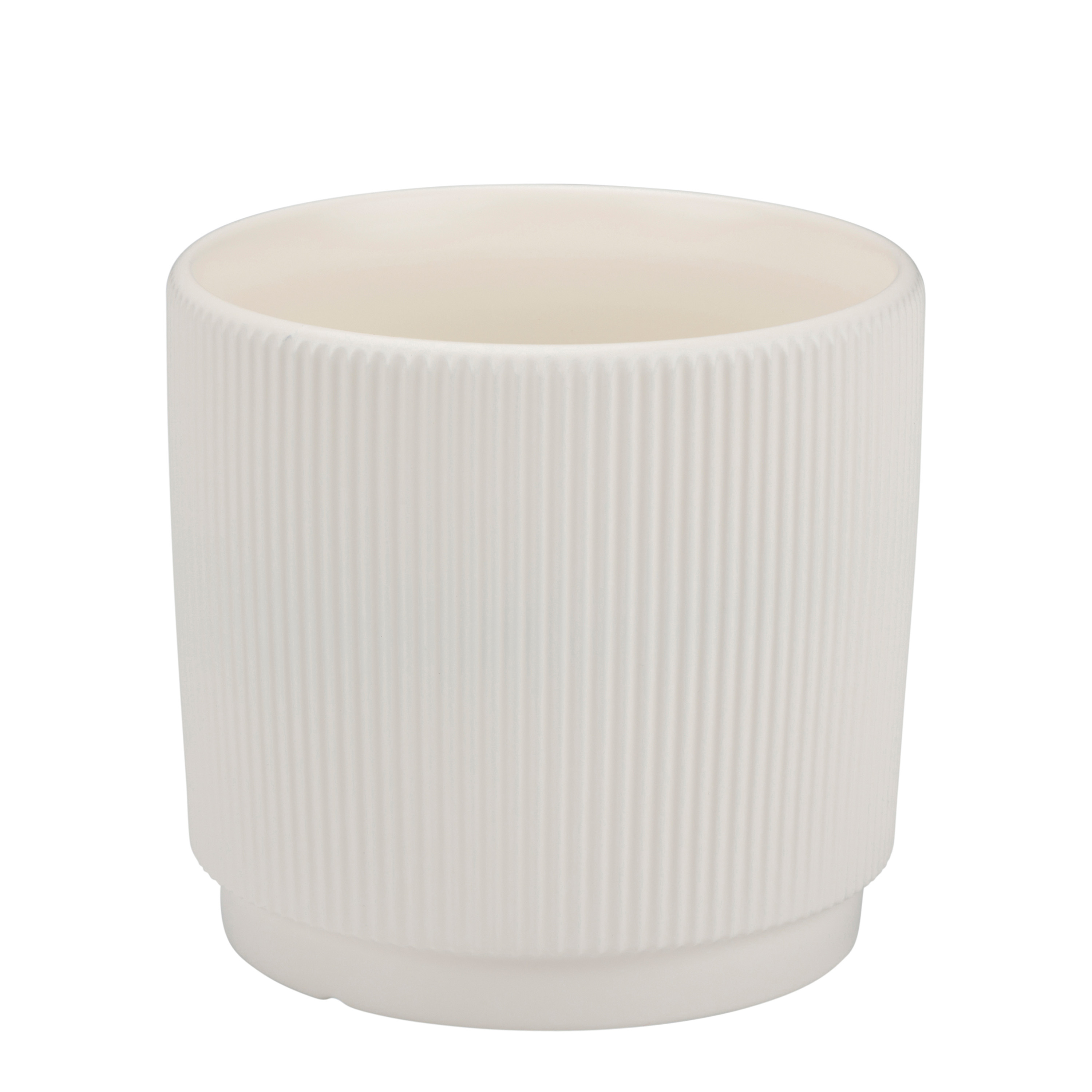 Blumentopf Keramik 15 x 14 cm beige