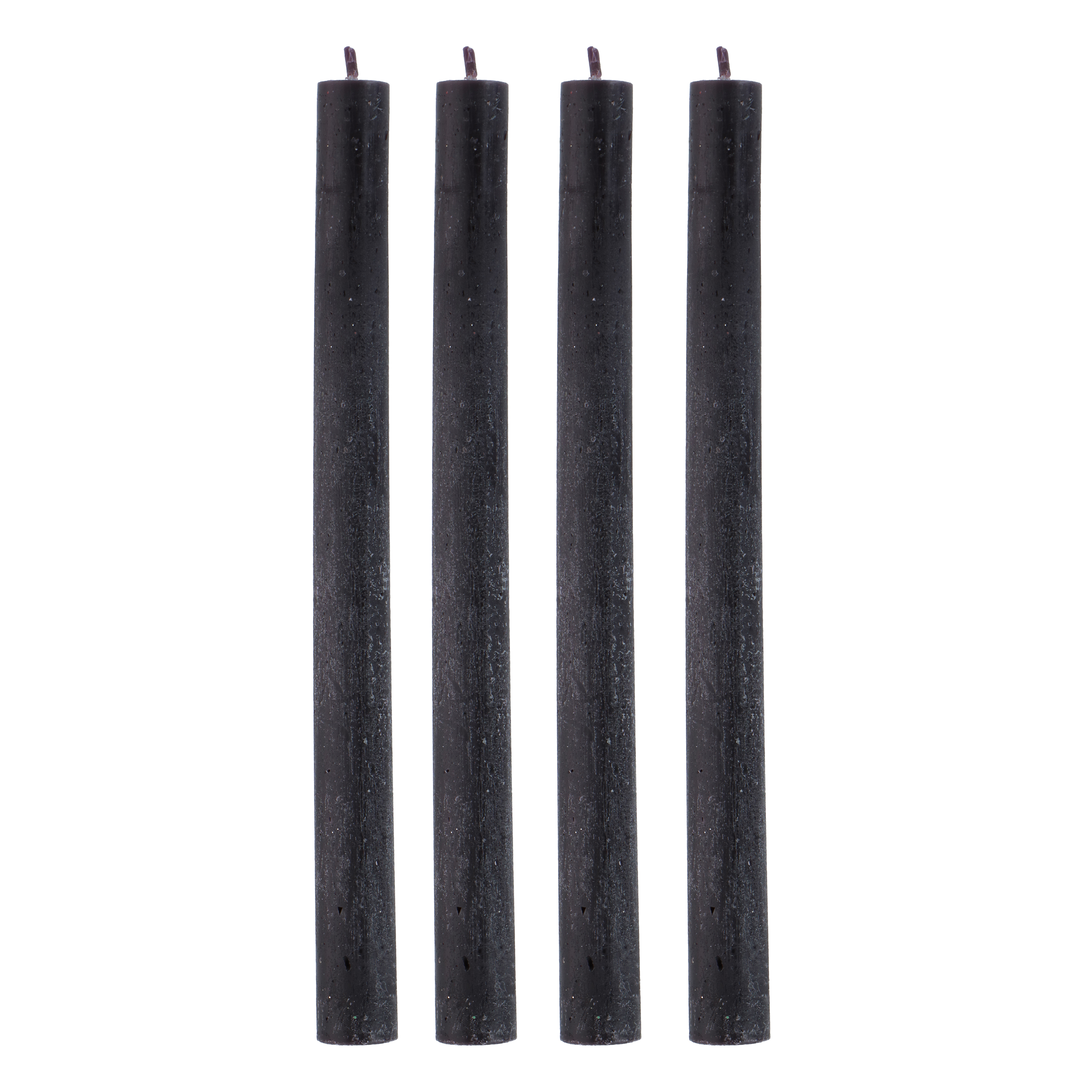 Stabkerze 26 cm 4er Set schwarz
