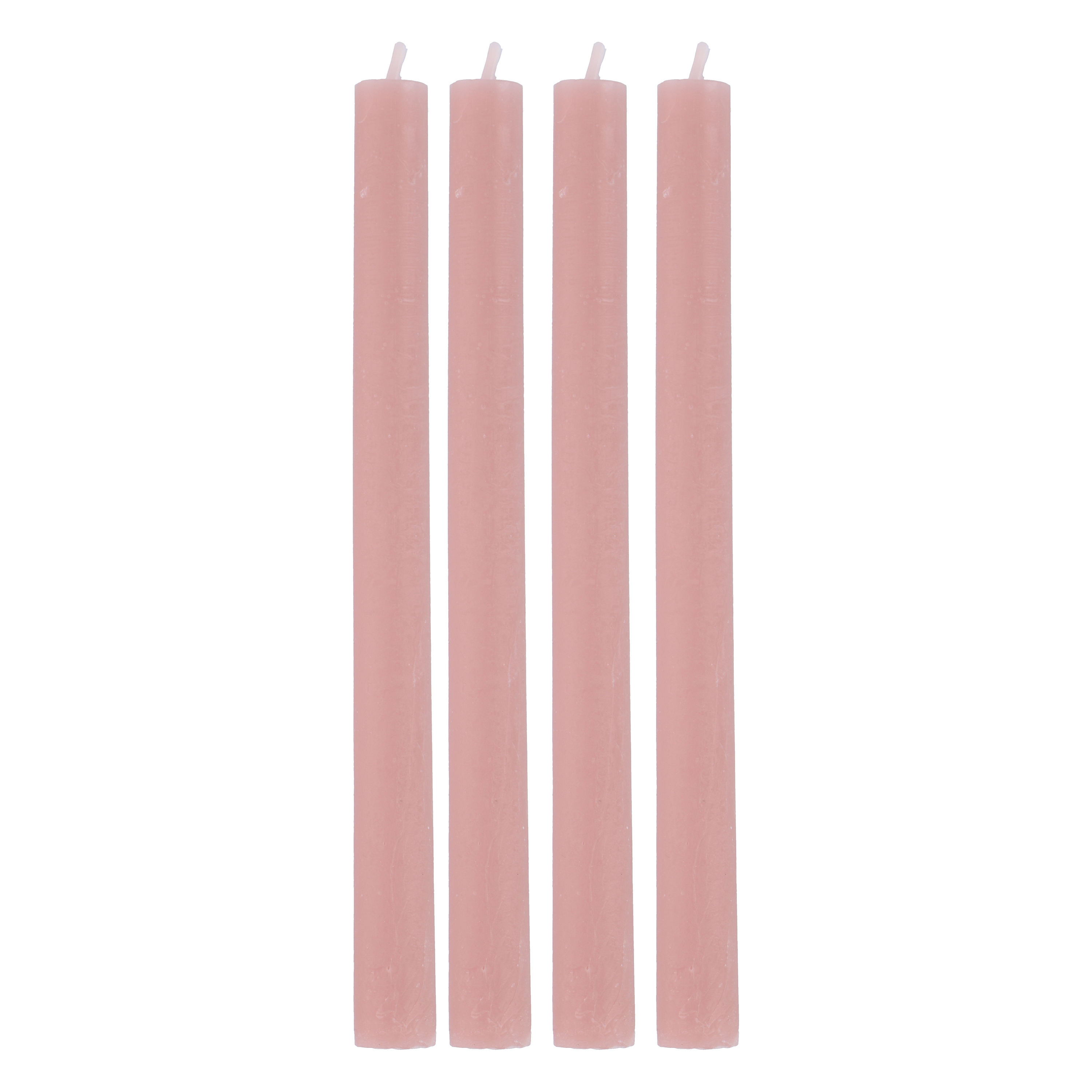 Stabkerze 26 cm 4er Set rosa