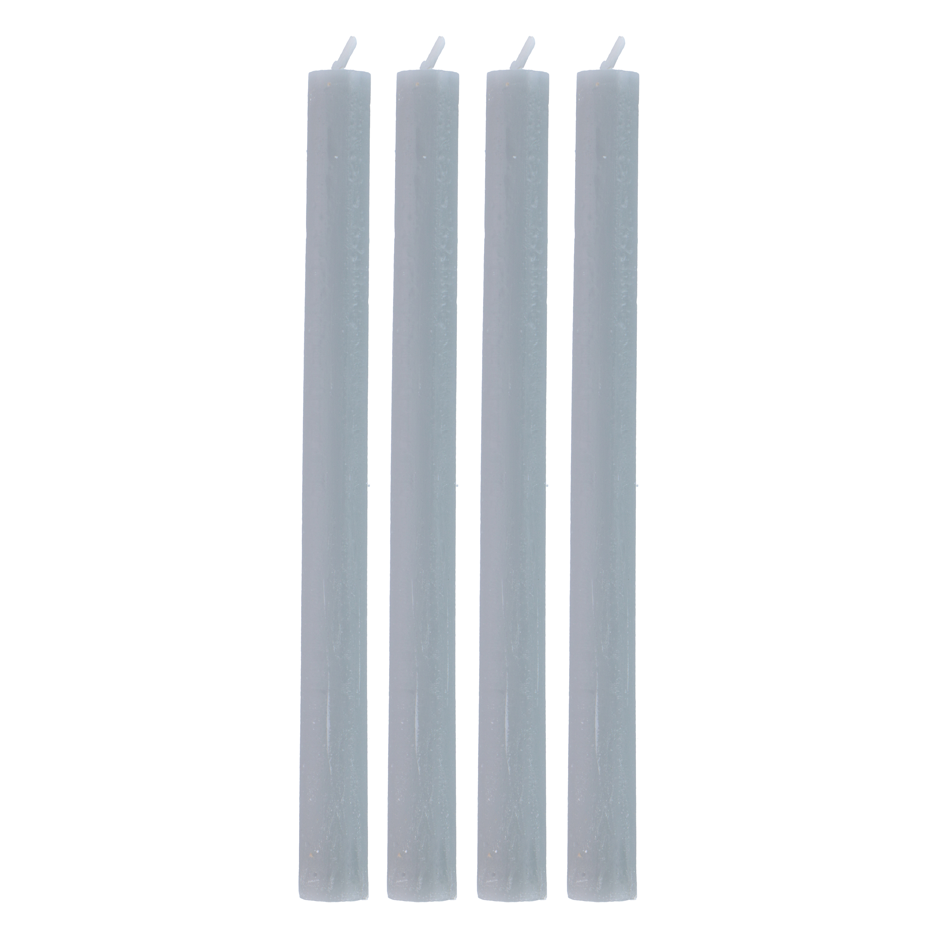 Stabkerze 26 cm 4er Set grau