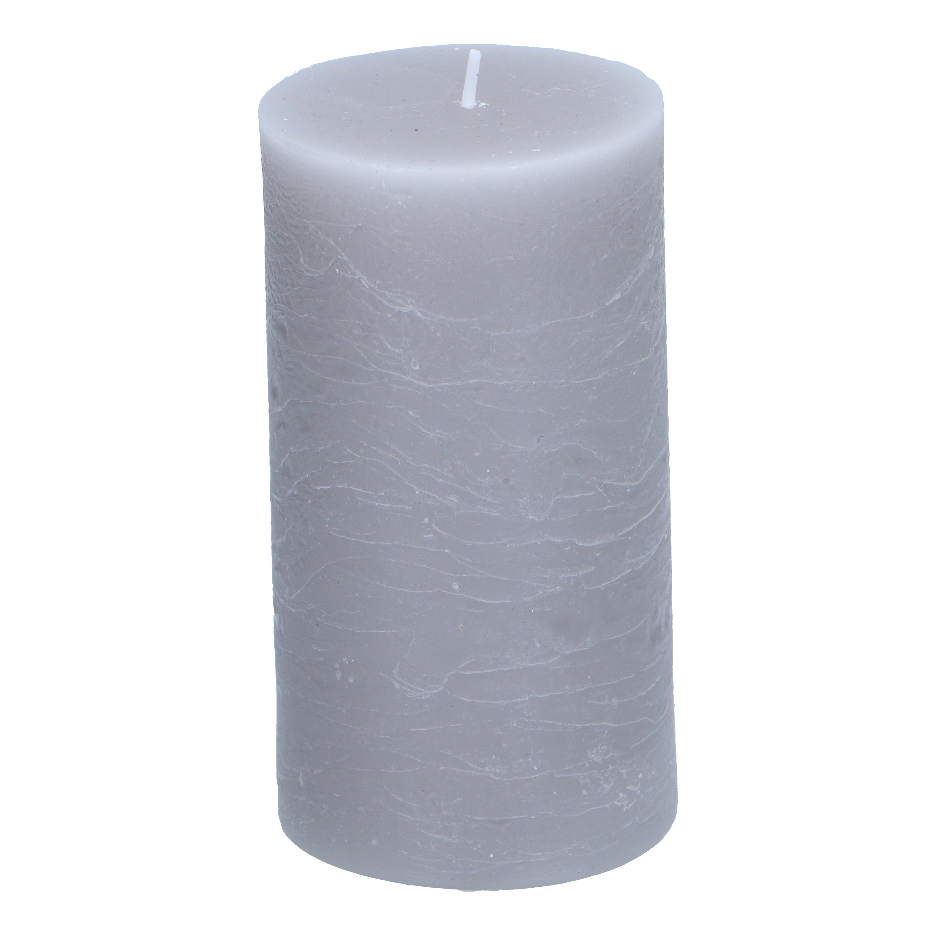 Kerze 7 x 13 cm grau