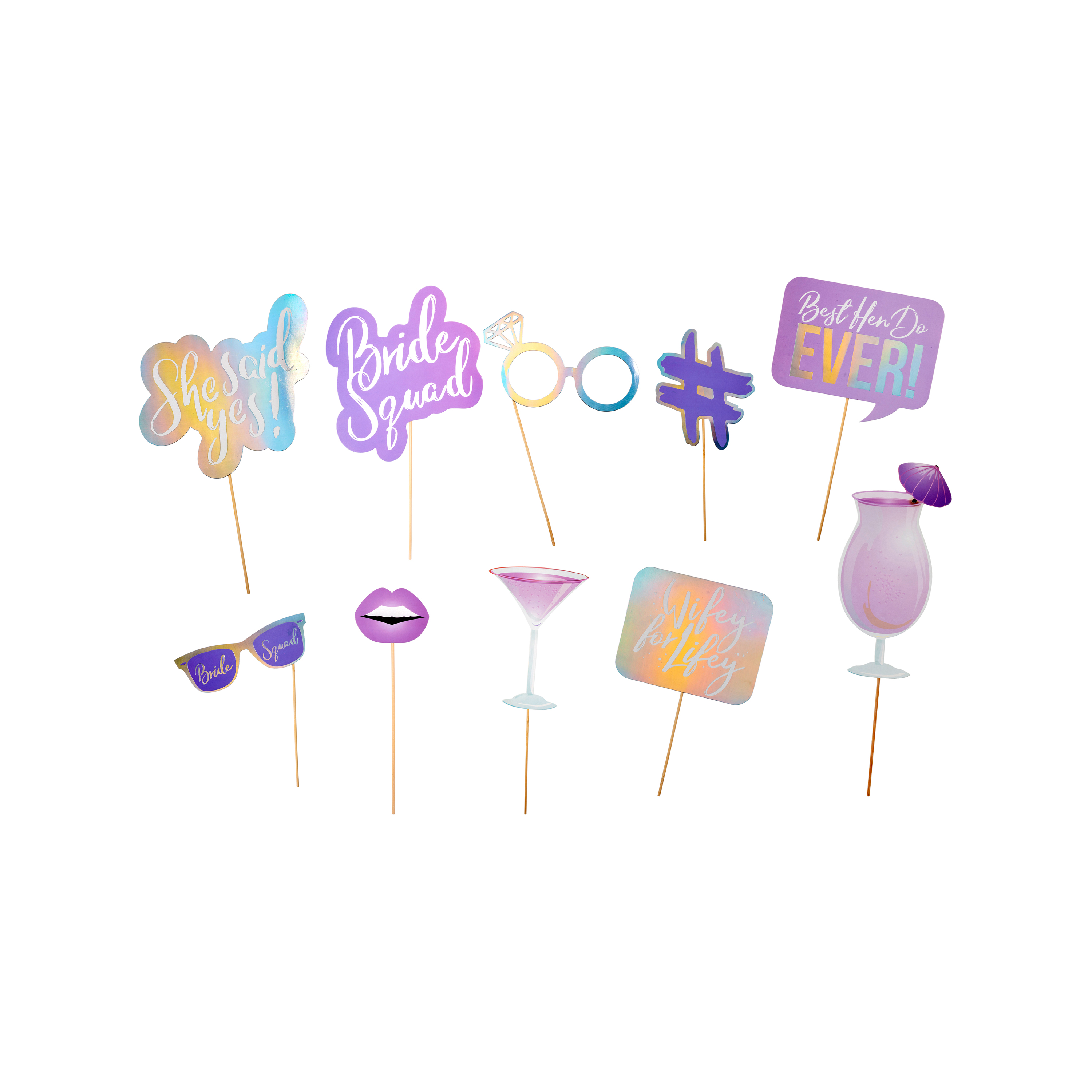 Photobooth Set BRIDE 10-teilig