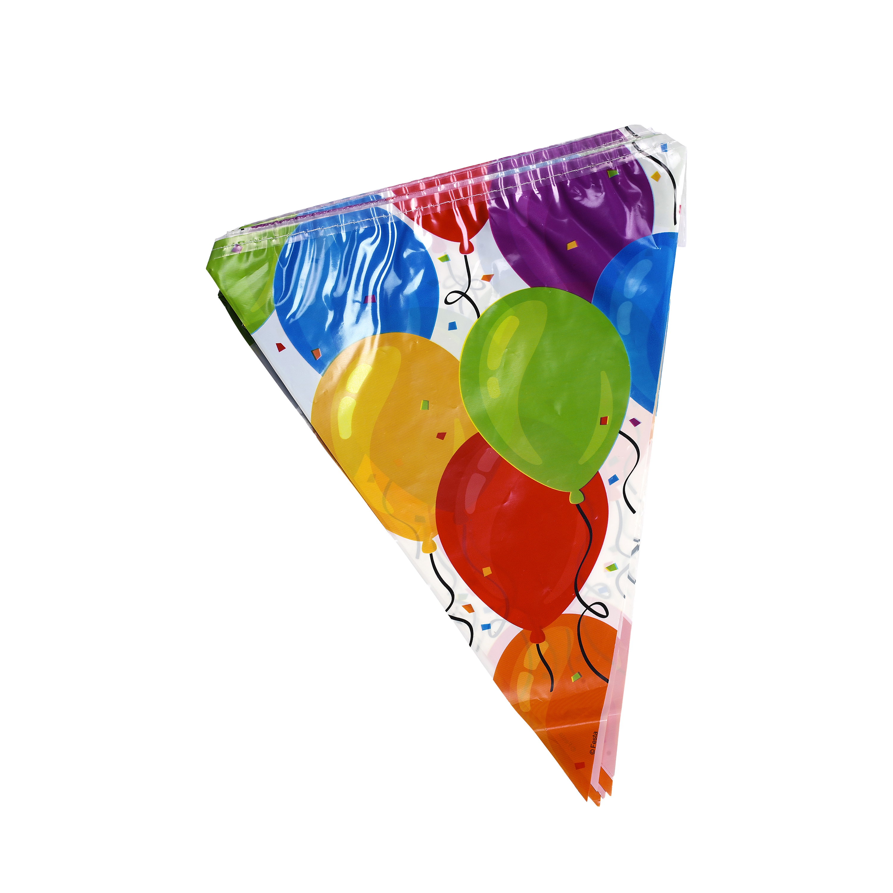 Girlande Fahnenkette Ballone 3.6 m bunt