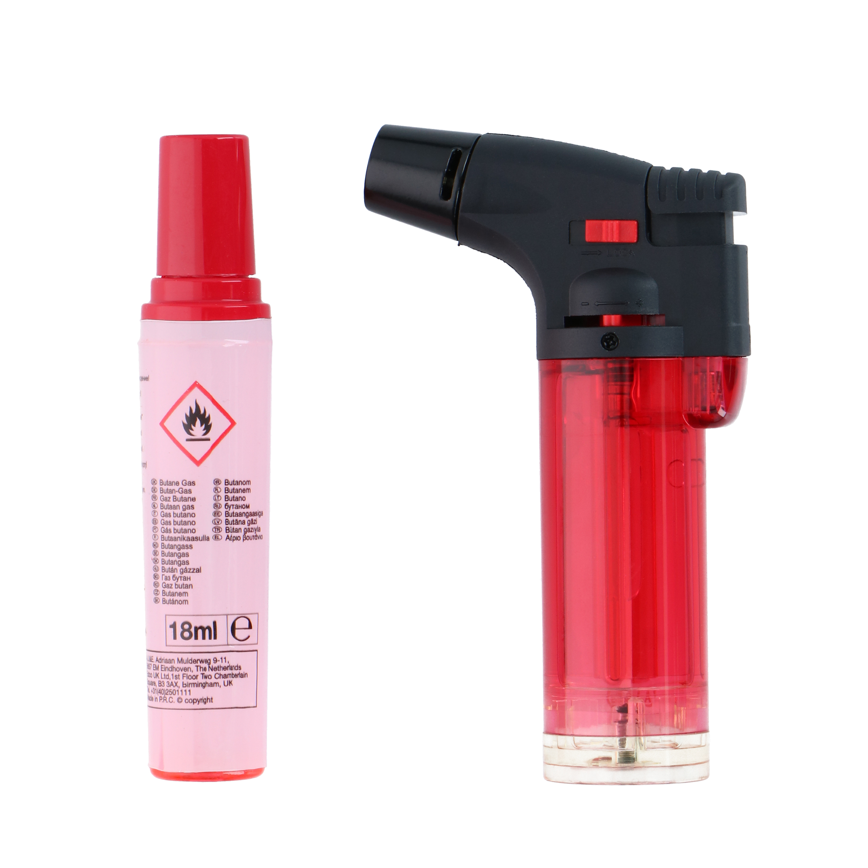 Feuerzeug Jet-Flamme 11 x 2 x 6 cm