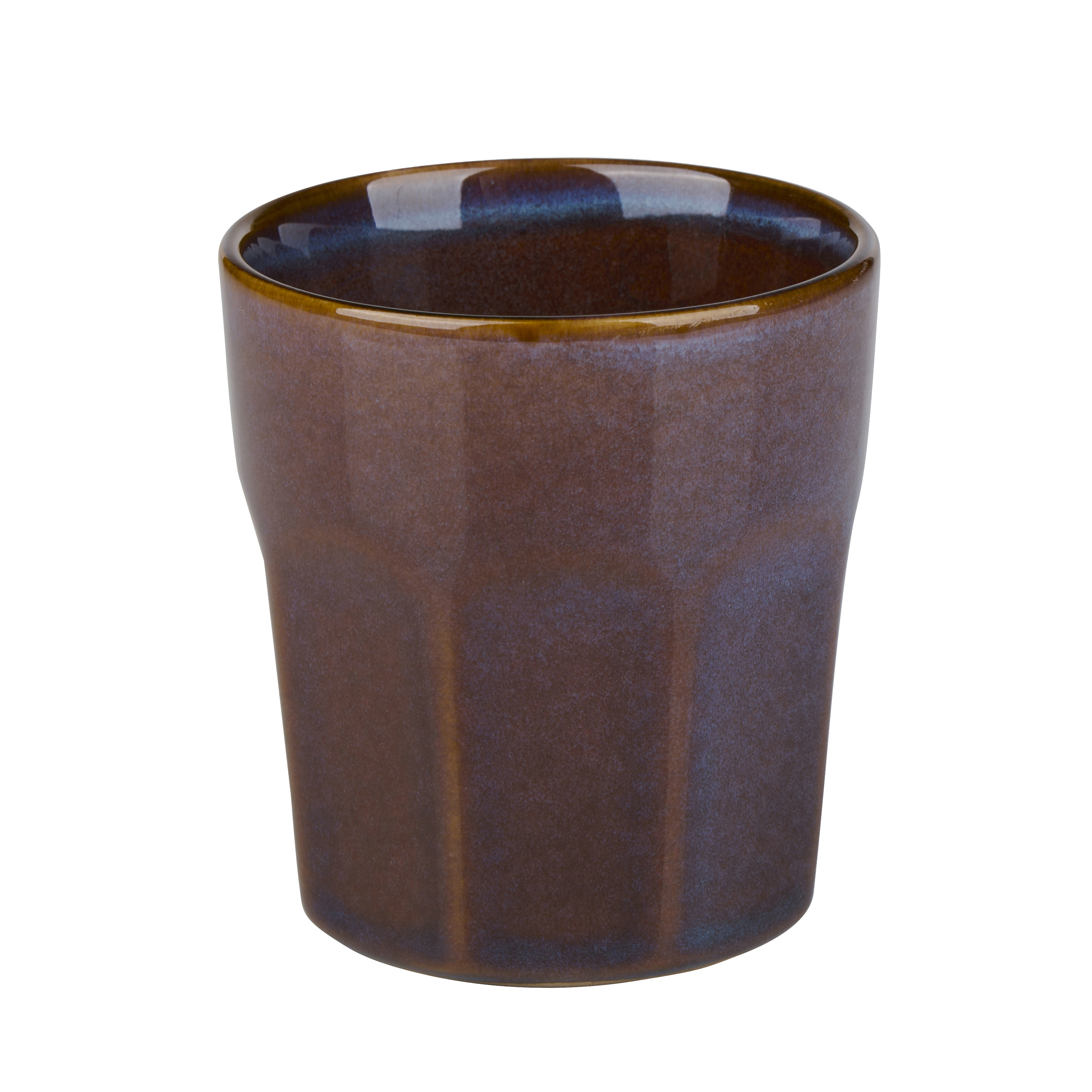 Becher Steingut 200 ml dunkelbraun