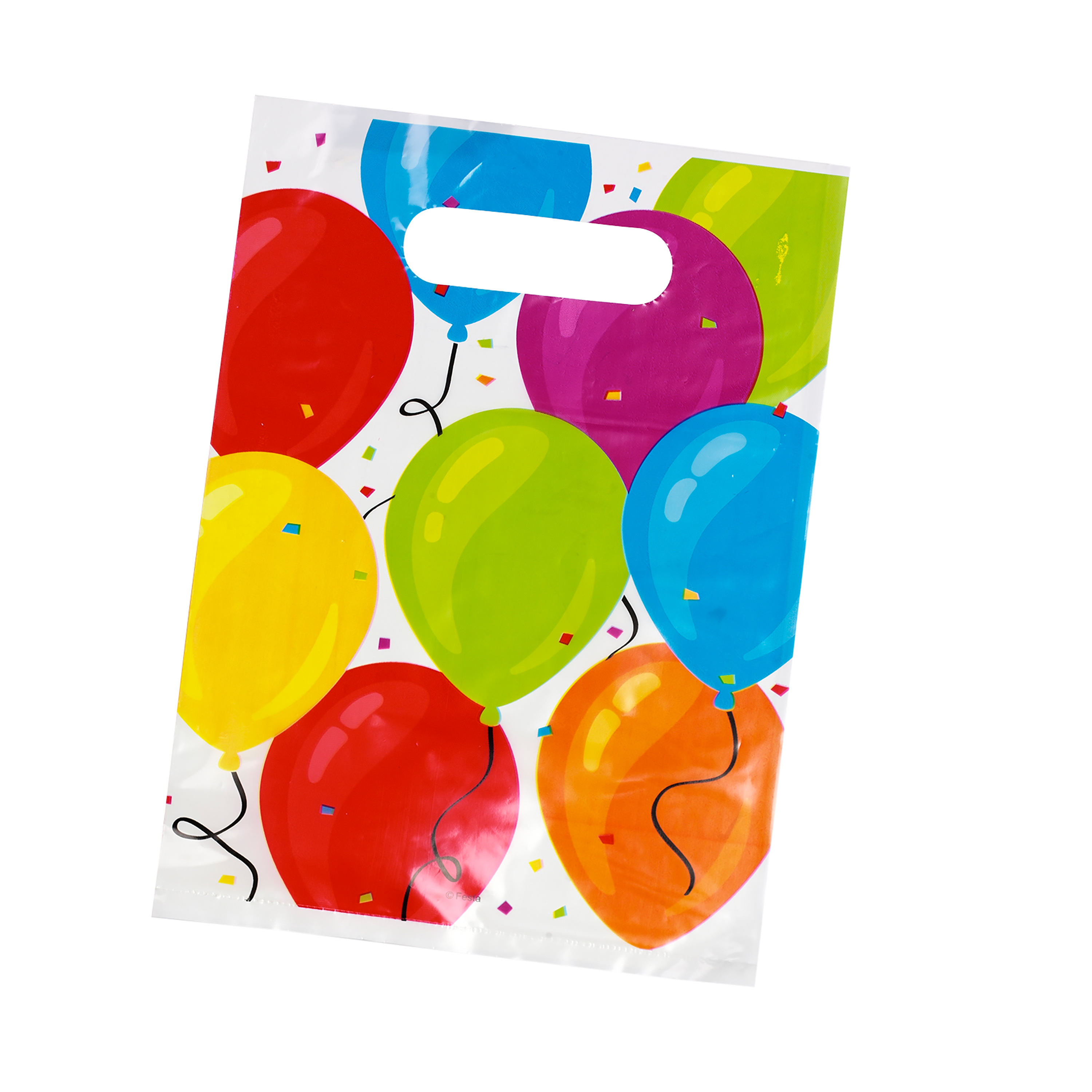 Tragtasche Ballone 23 x 16 cm 6er Set bunt