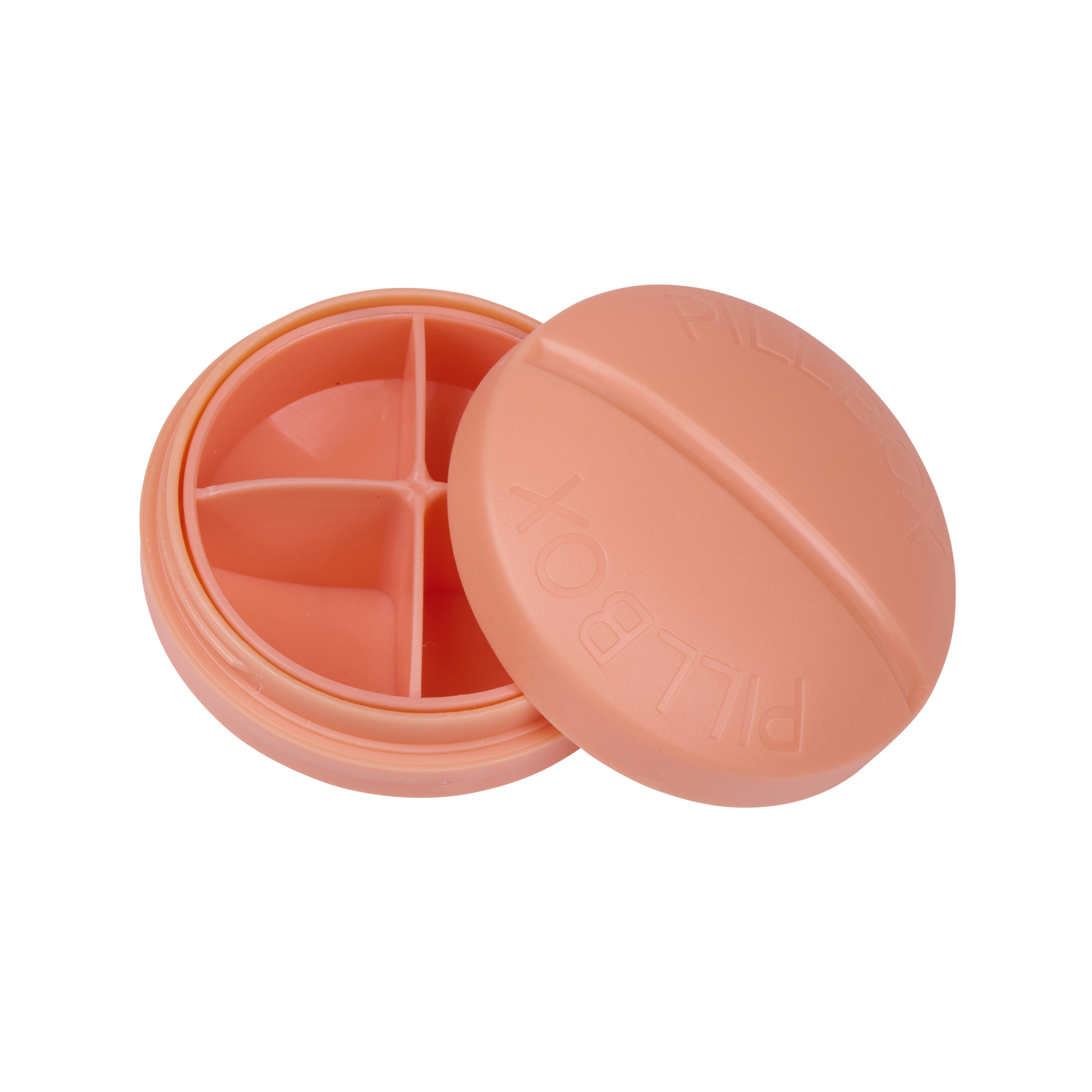 Tablettenbox rund 4 Fächer 7 cm