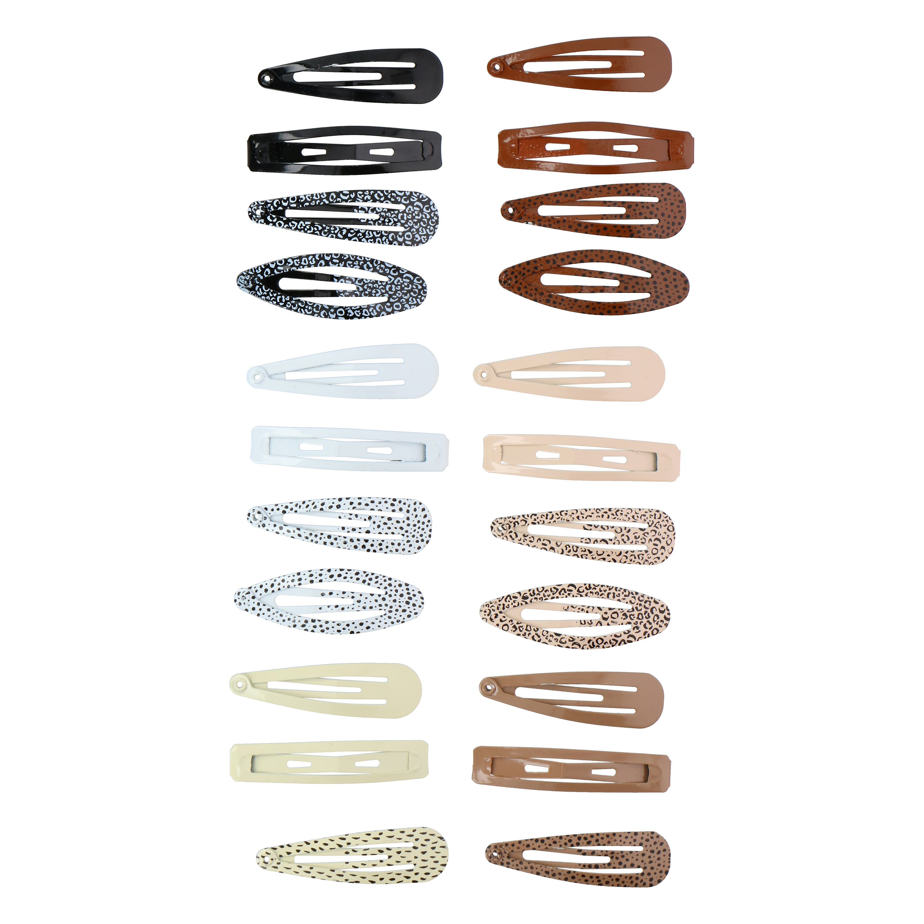 Haarspangen Set Metall 5 cm 12-teilig