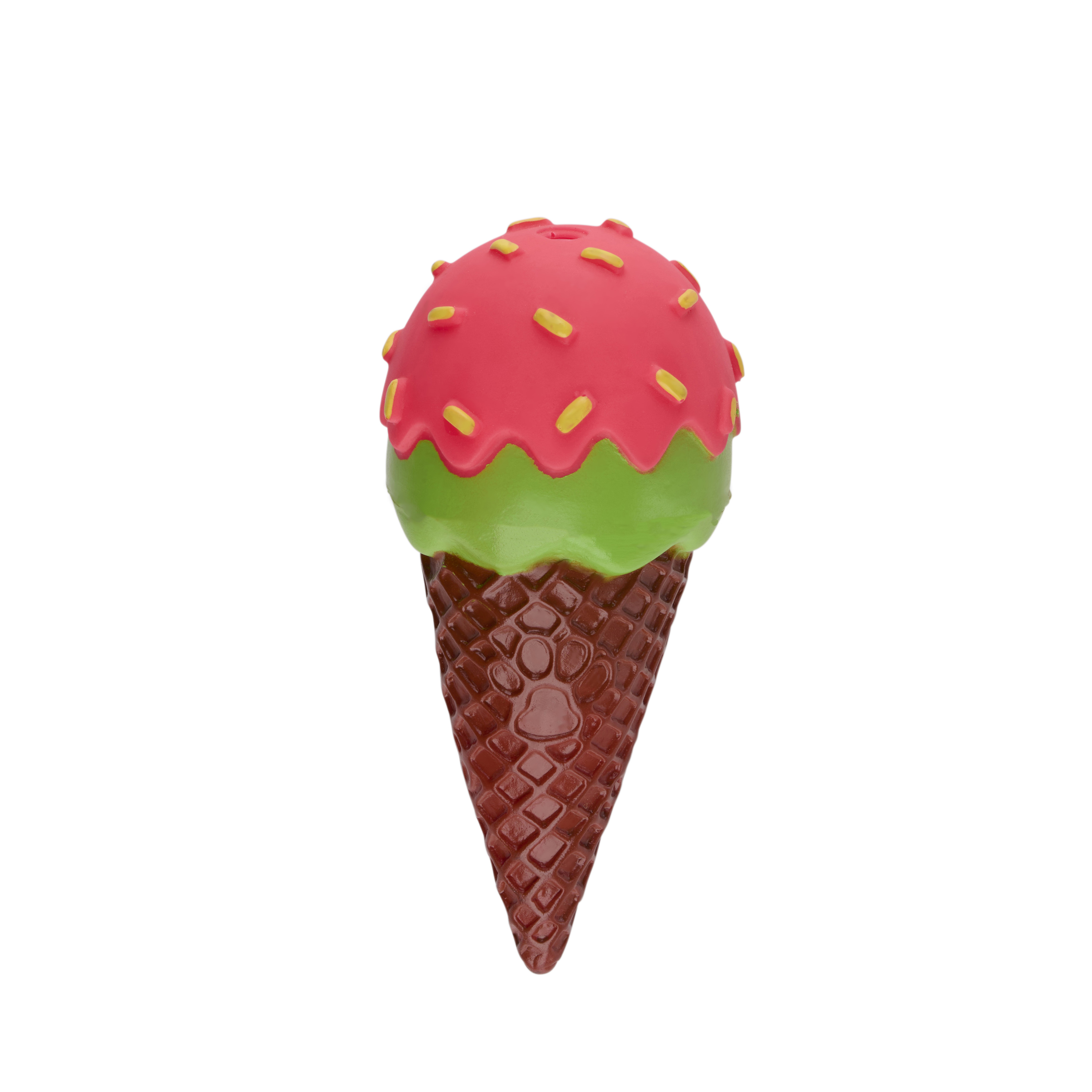 Hundespielzeug Eiswaffel 7 x 14 cm bunt