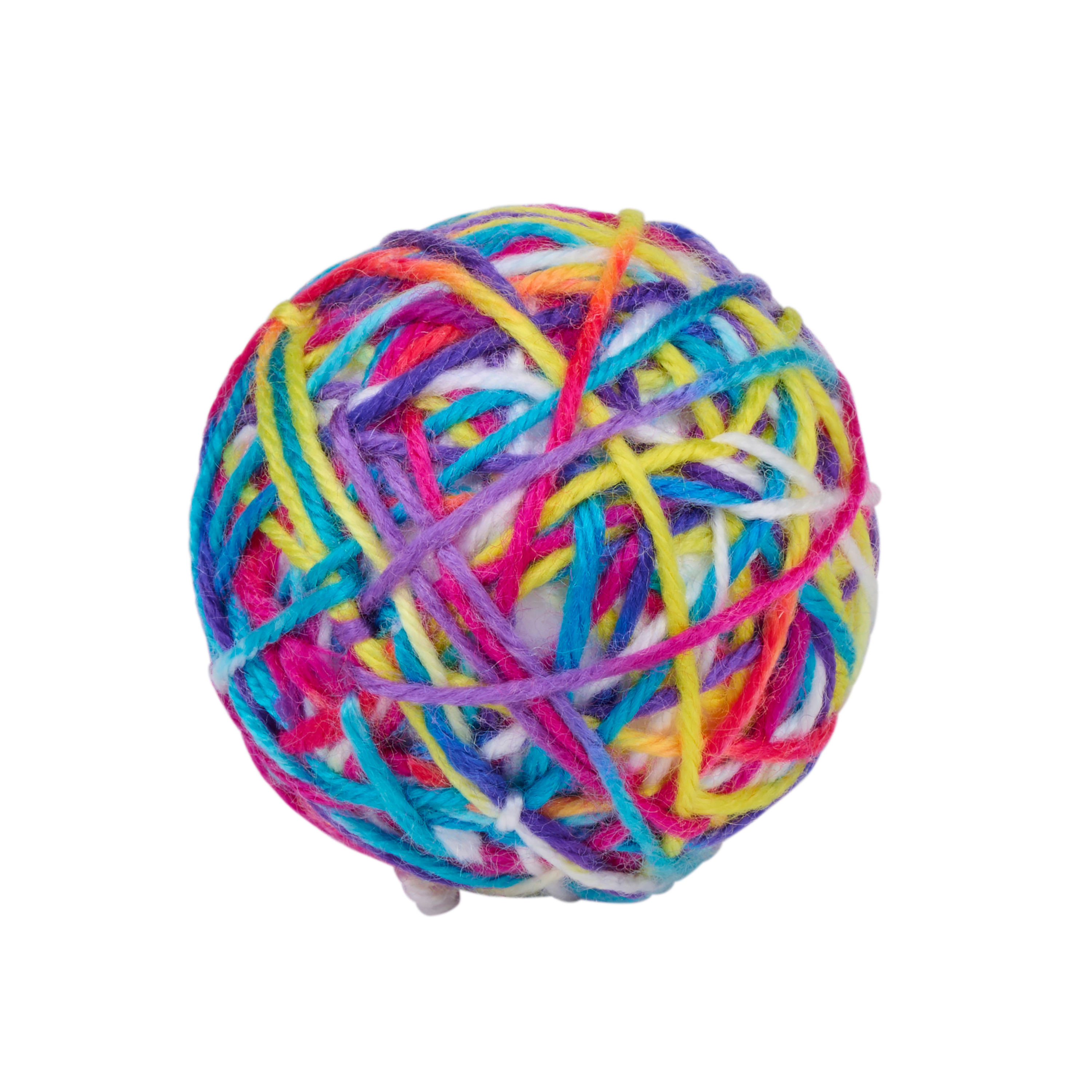 Image of Katzenspielzeug Garnball 6 cm bunt