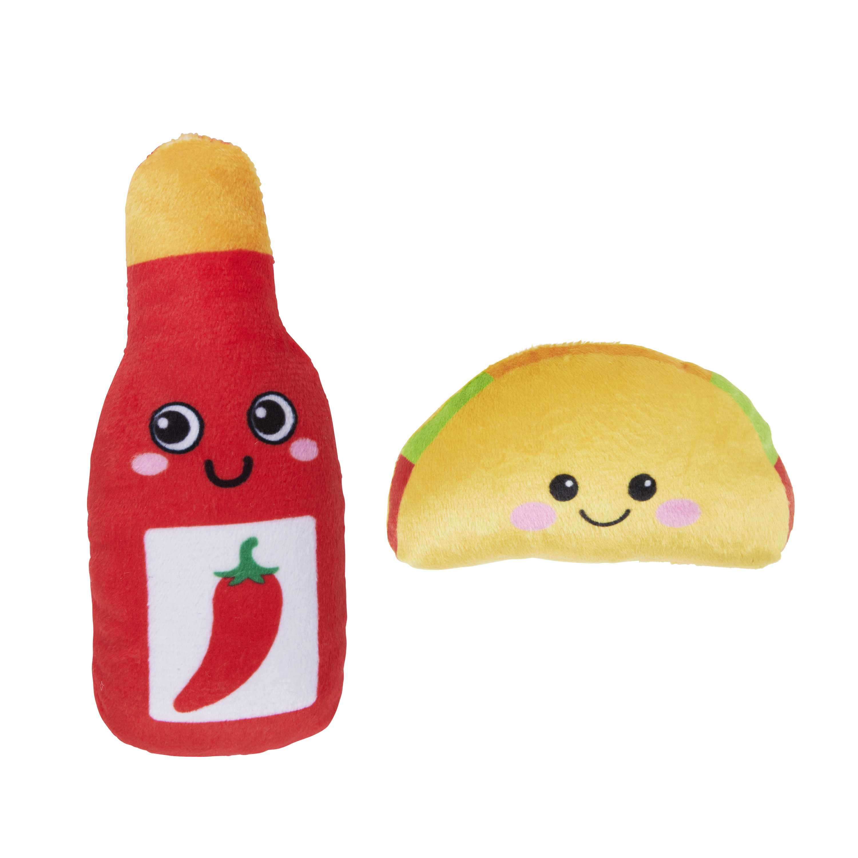 Katzenspielzeug Stofftier Taco Set 2-teilig bunt