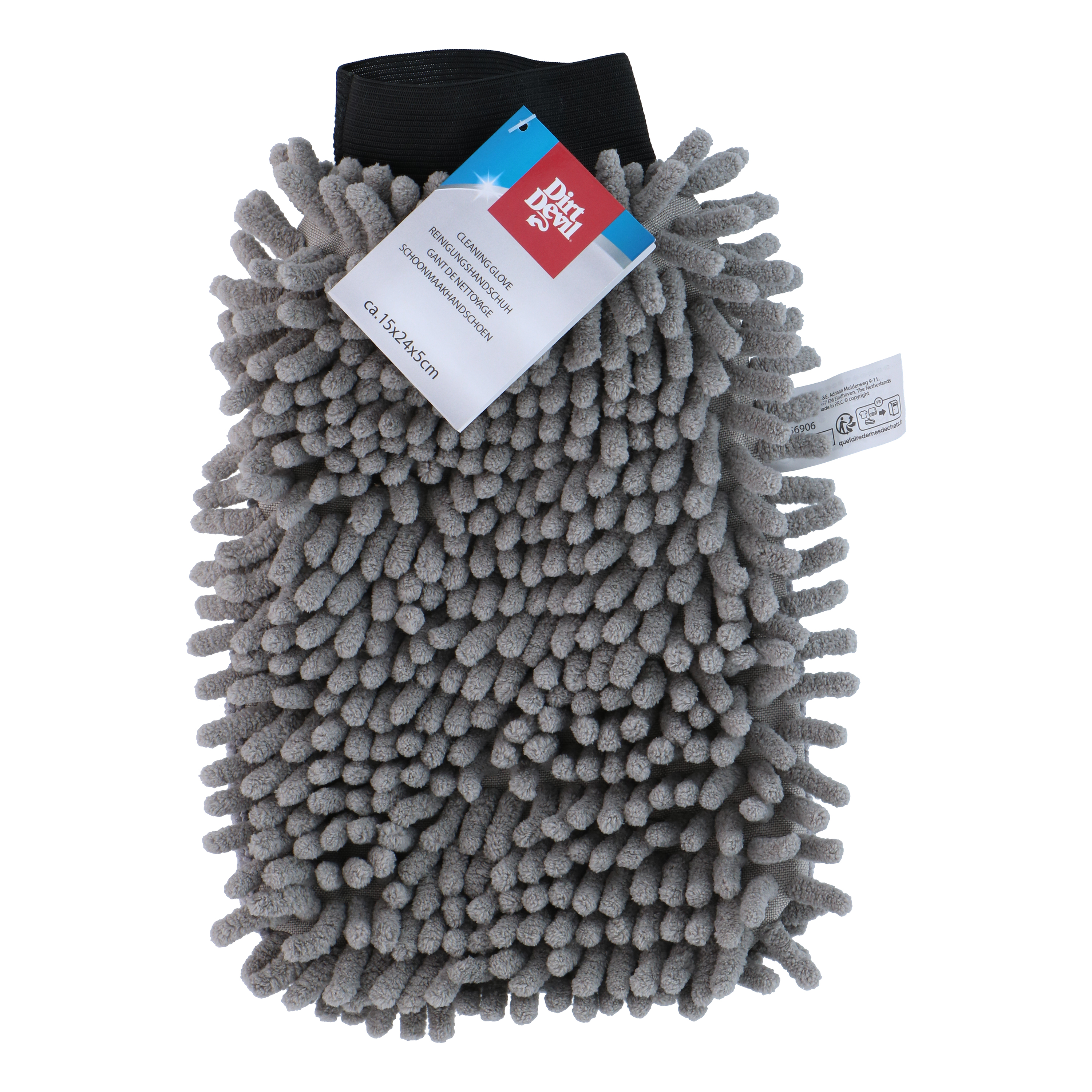 Reinigungshandschuh grau/schwarz