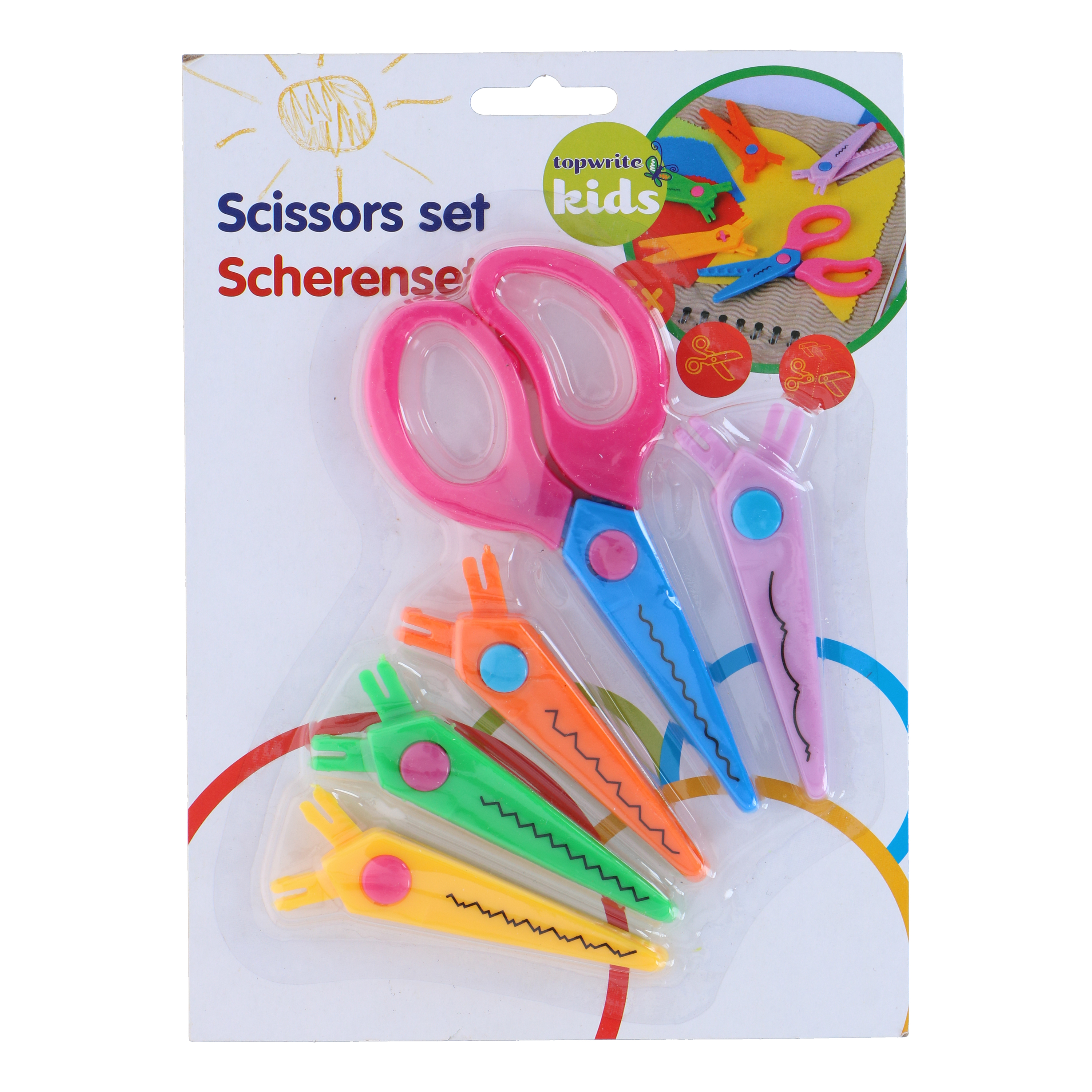 Kinderschere Set 6-teilig bunt