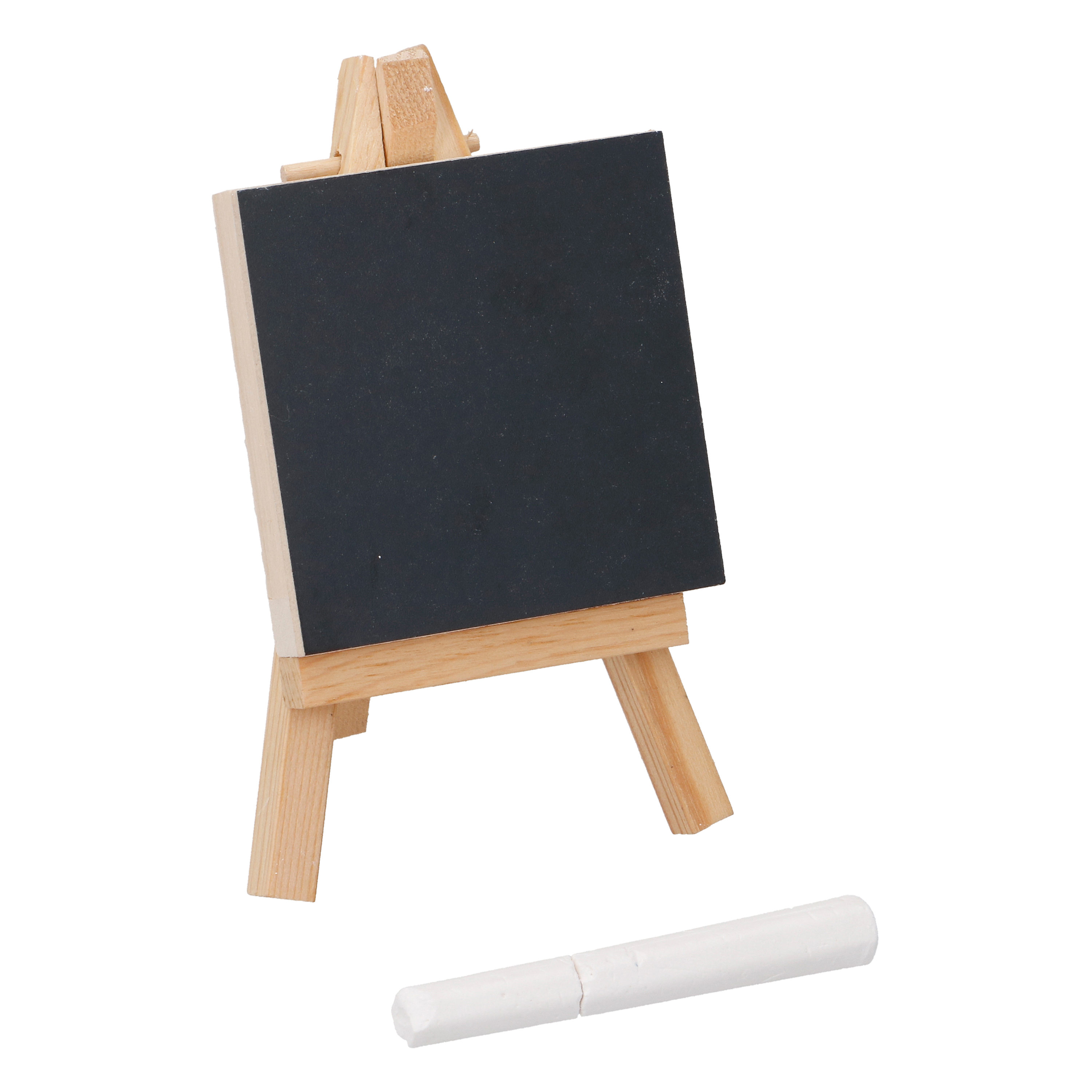 Staffelei mit Kreidetafel 7 x 7 cm natur/schwarz