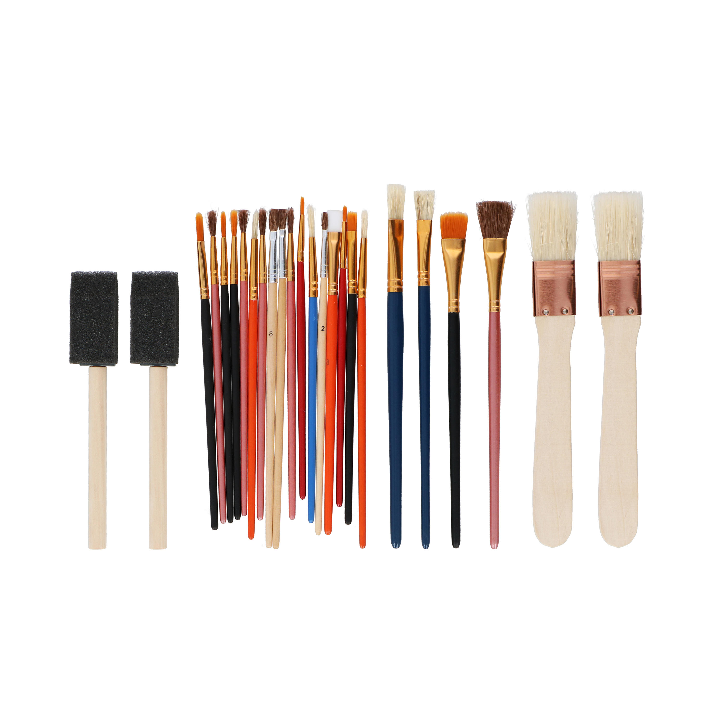 Pinsel Set Holz 25-teilig