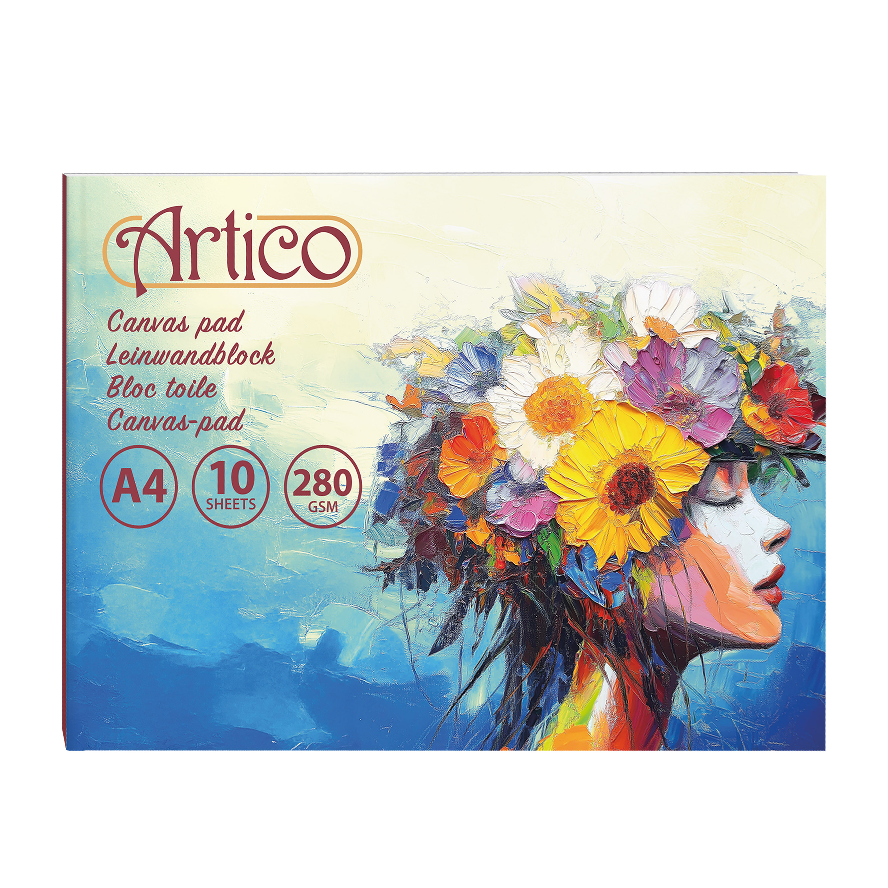 Leinwand A4 10 Blatt weiss