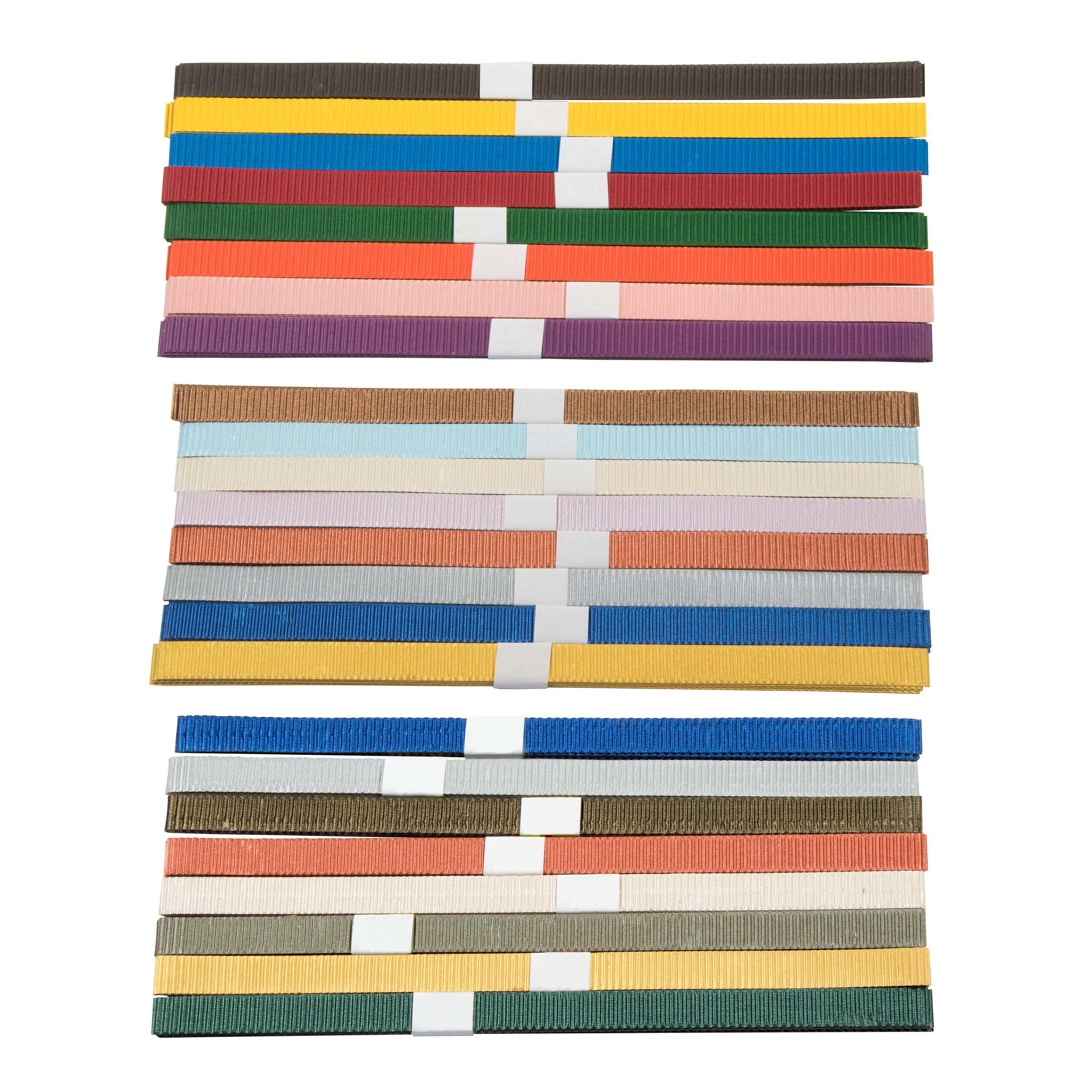 Bastelpapier Streifen Set 26 cm 40-teilig bunt