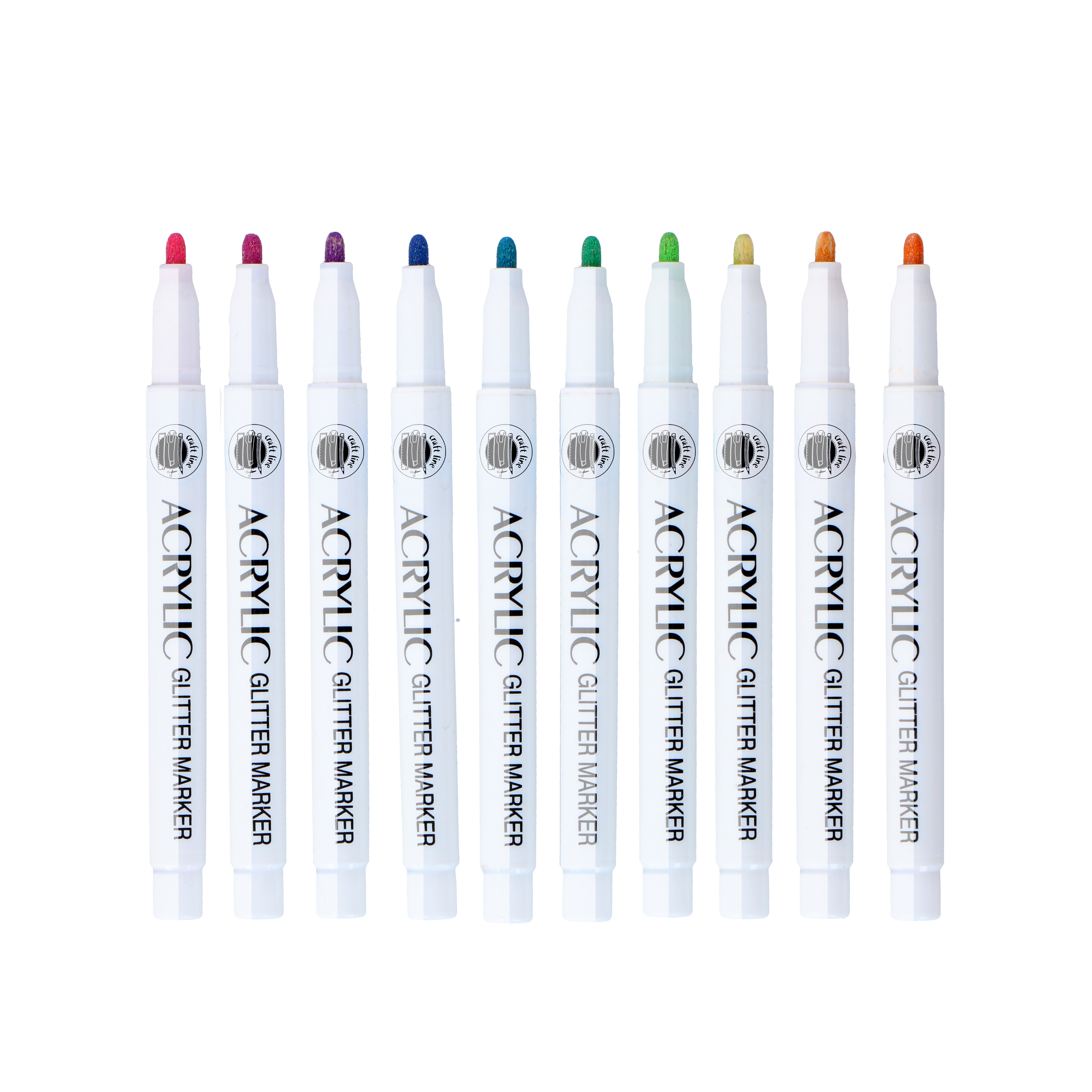Image of Acrylmarker Set Glitzer 10-teilig bunt