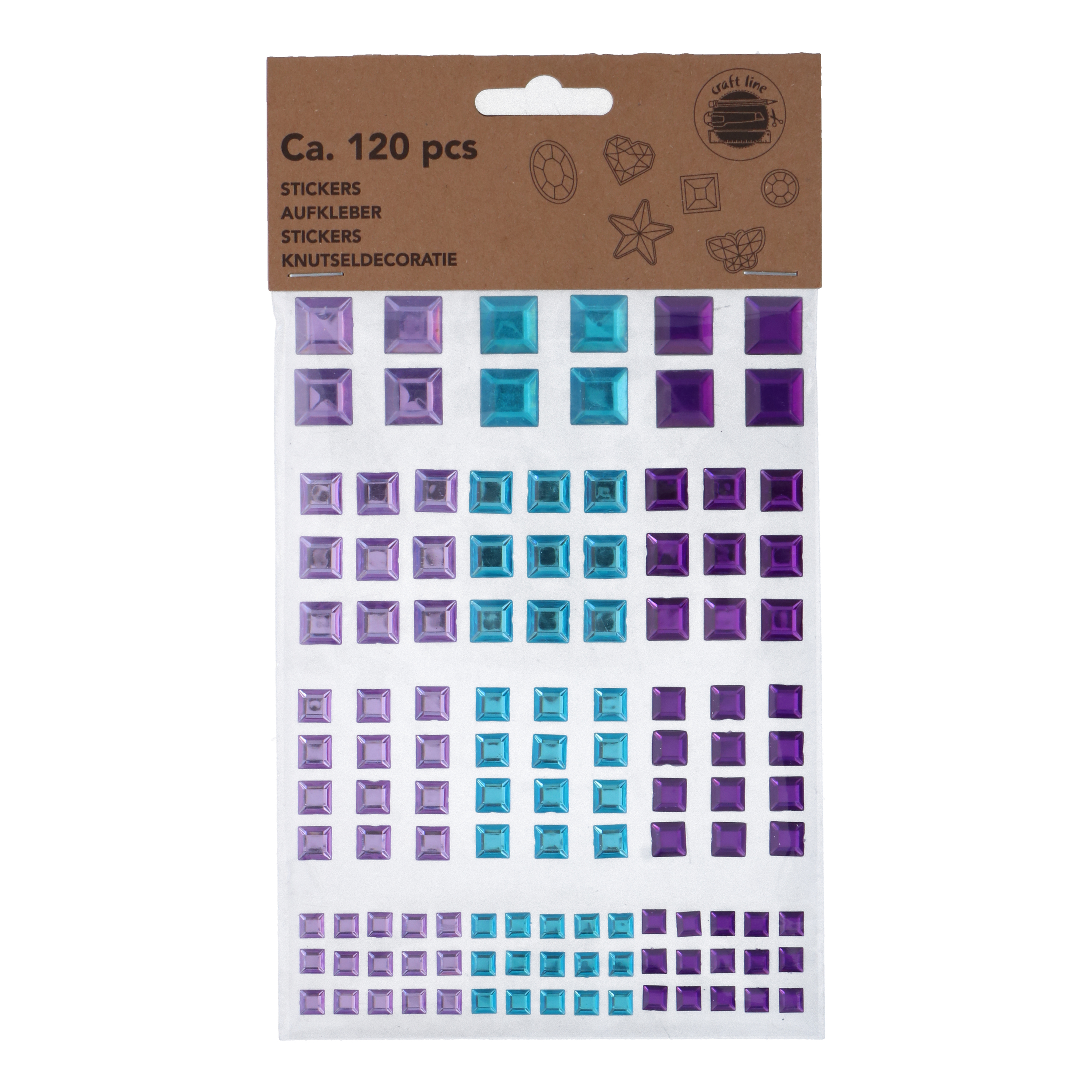 Sticker Aufkleber Set Diamant 120-teilig