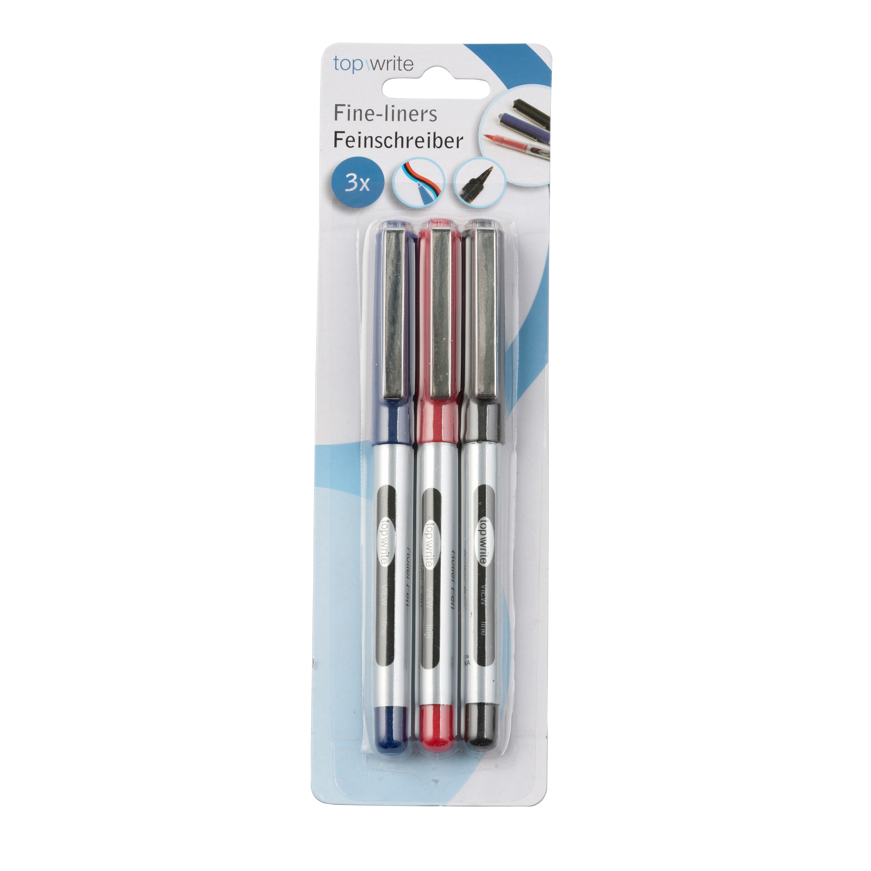 Fineliner Set 0.5 mm 3-teilig bunt