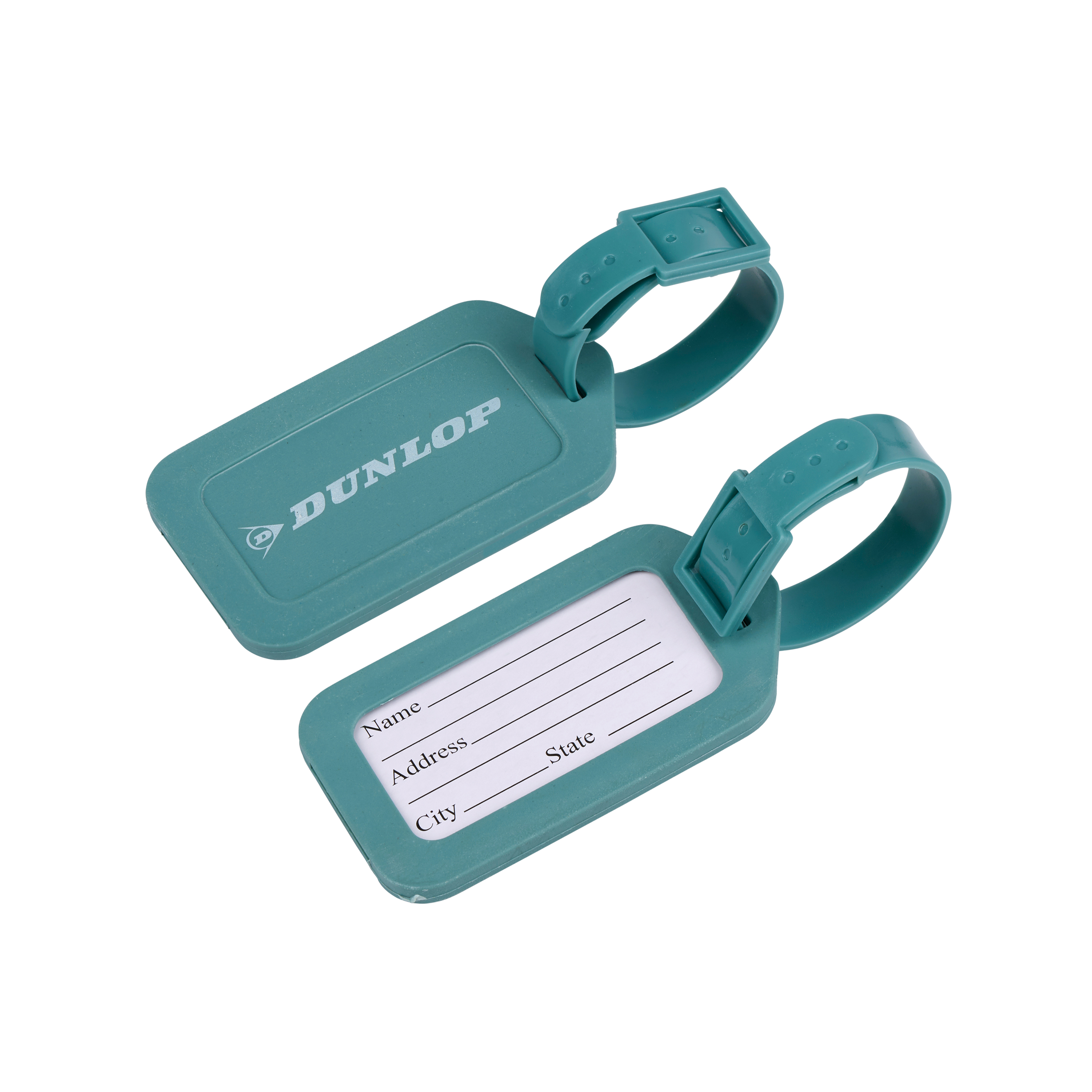 Gepäckanhänger mit Adressschild 11.5 x 5 cm 2er Set grün