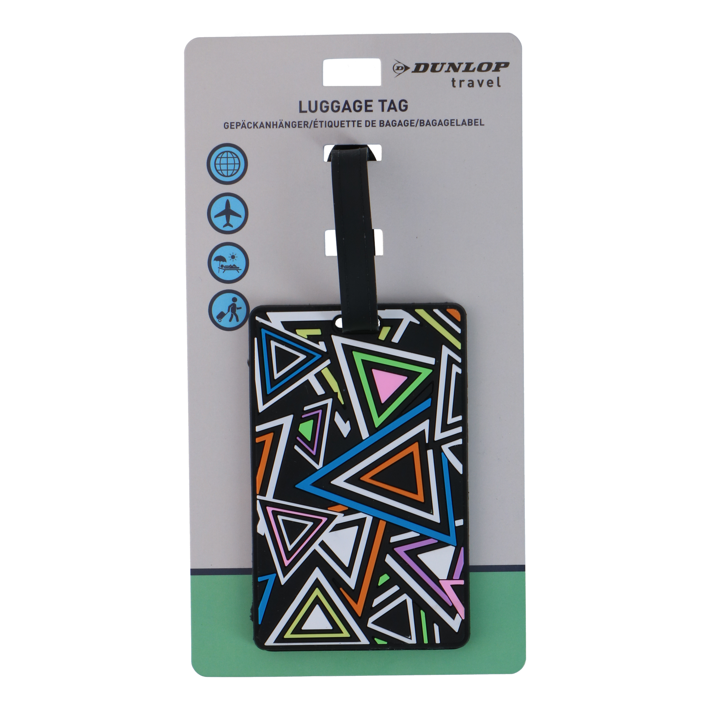 Gepäckanhänger 10.5 x 6.5 cm bunt