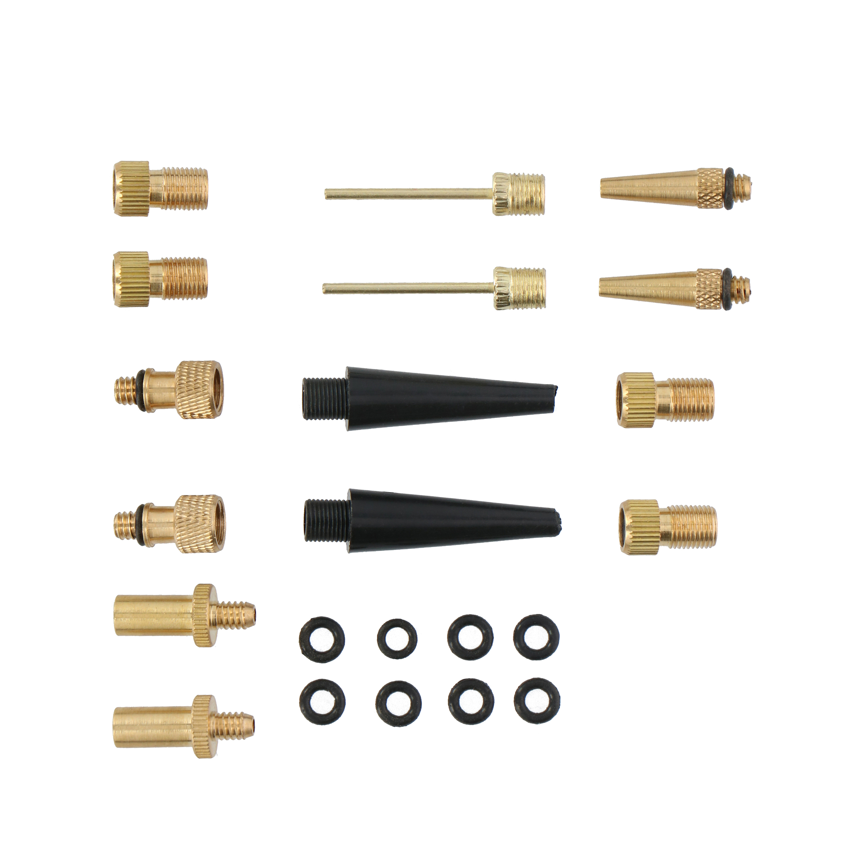 Fahrradventil Adapter Set Kupfer 14-teilig