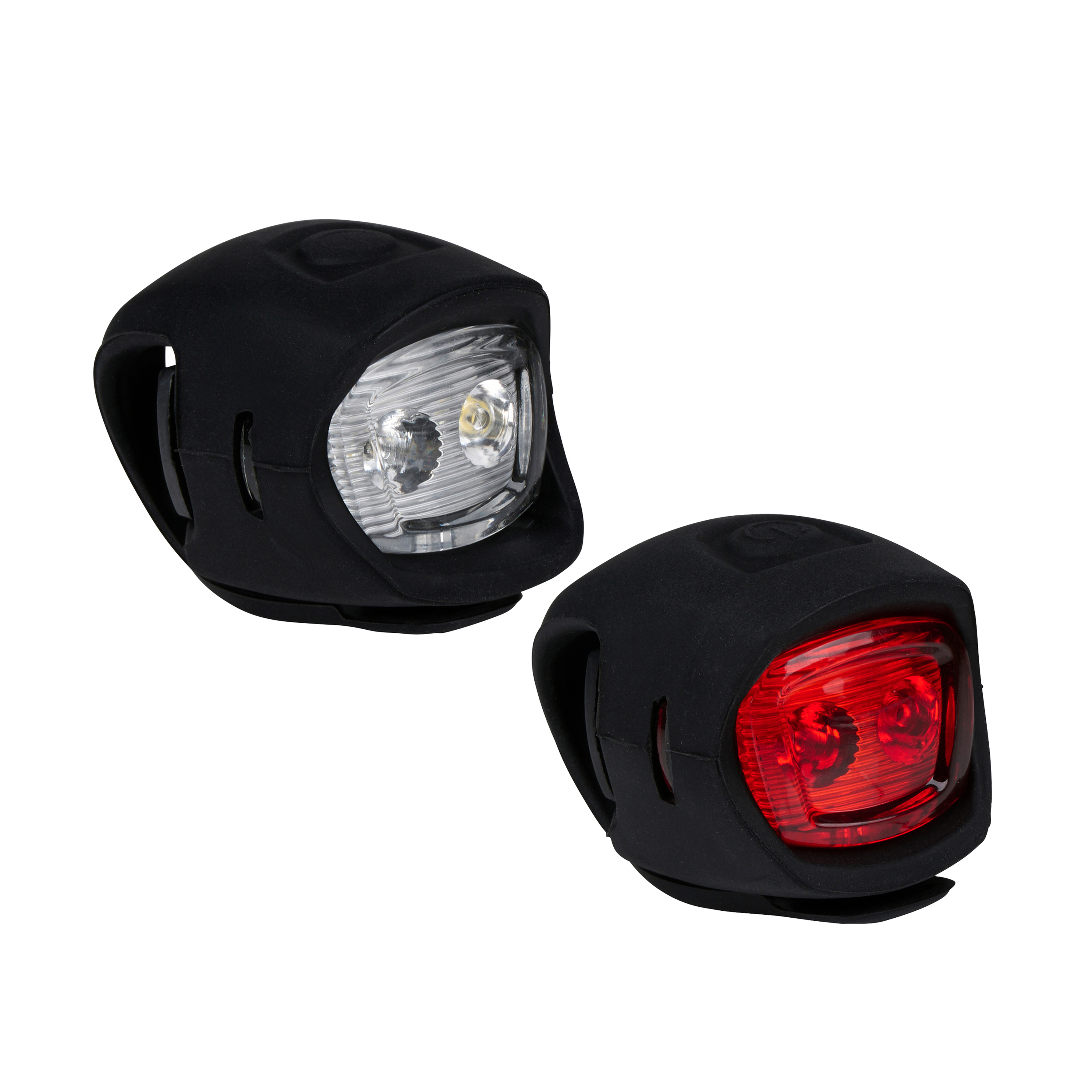 Velolampe Set Silikon 2-teilig schwarz