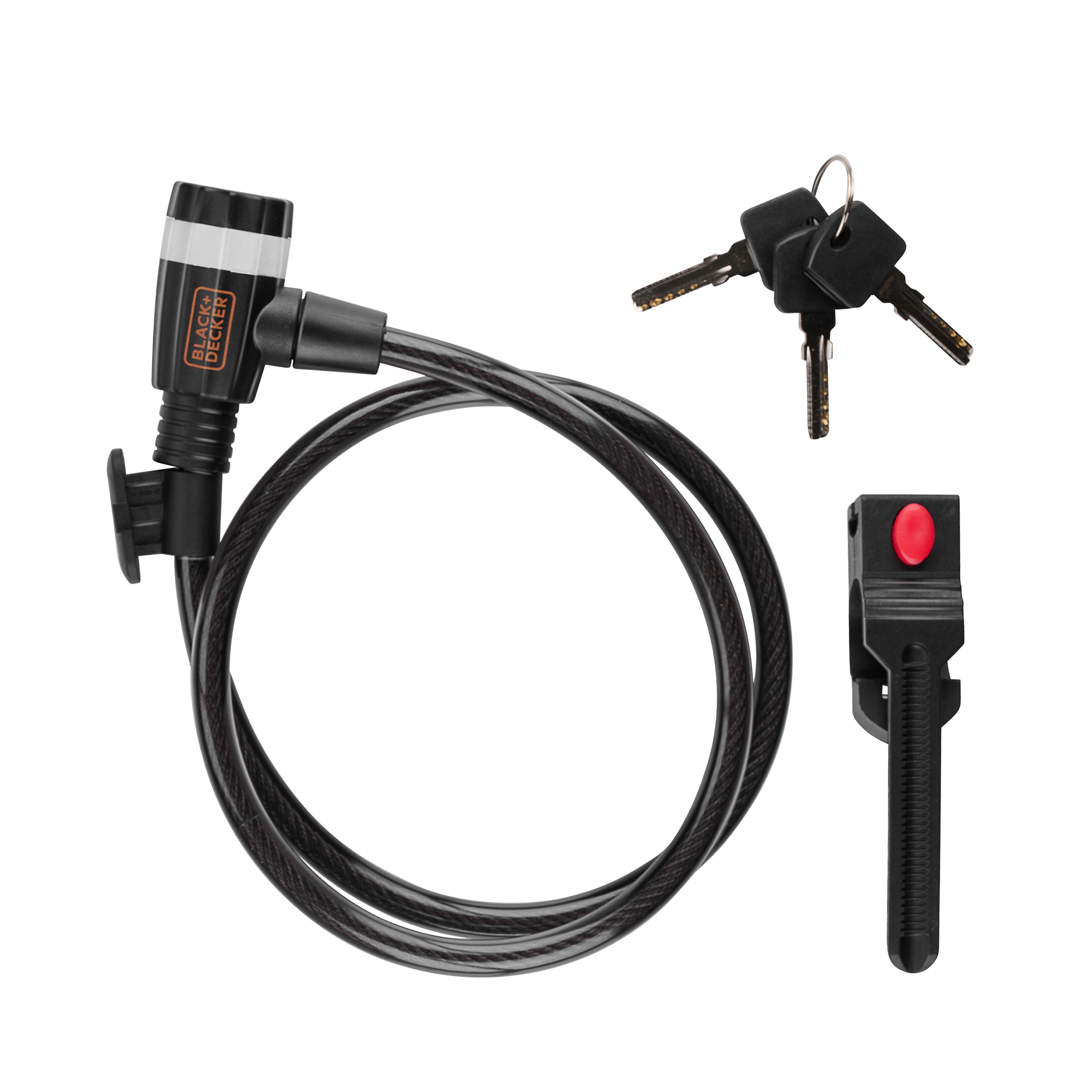 Veloschloss Kabelschloss mit Halterung 90 cm