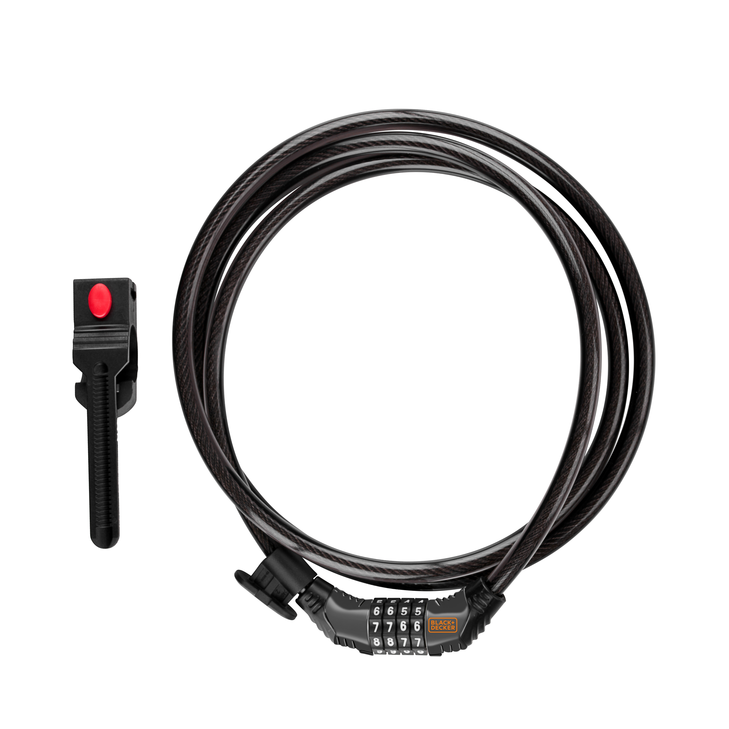 Veloschloss Zahlenschloss mit Halterung 90 cm