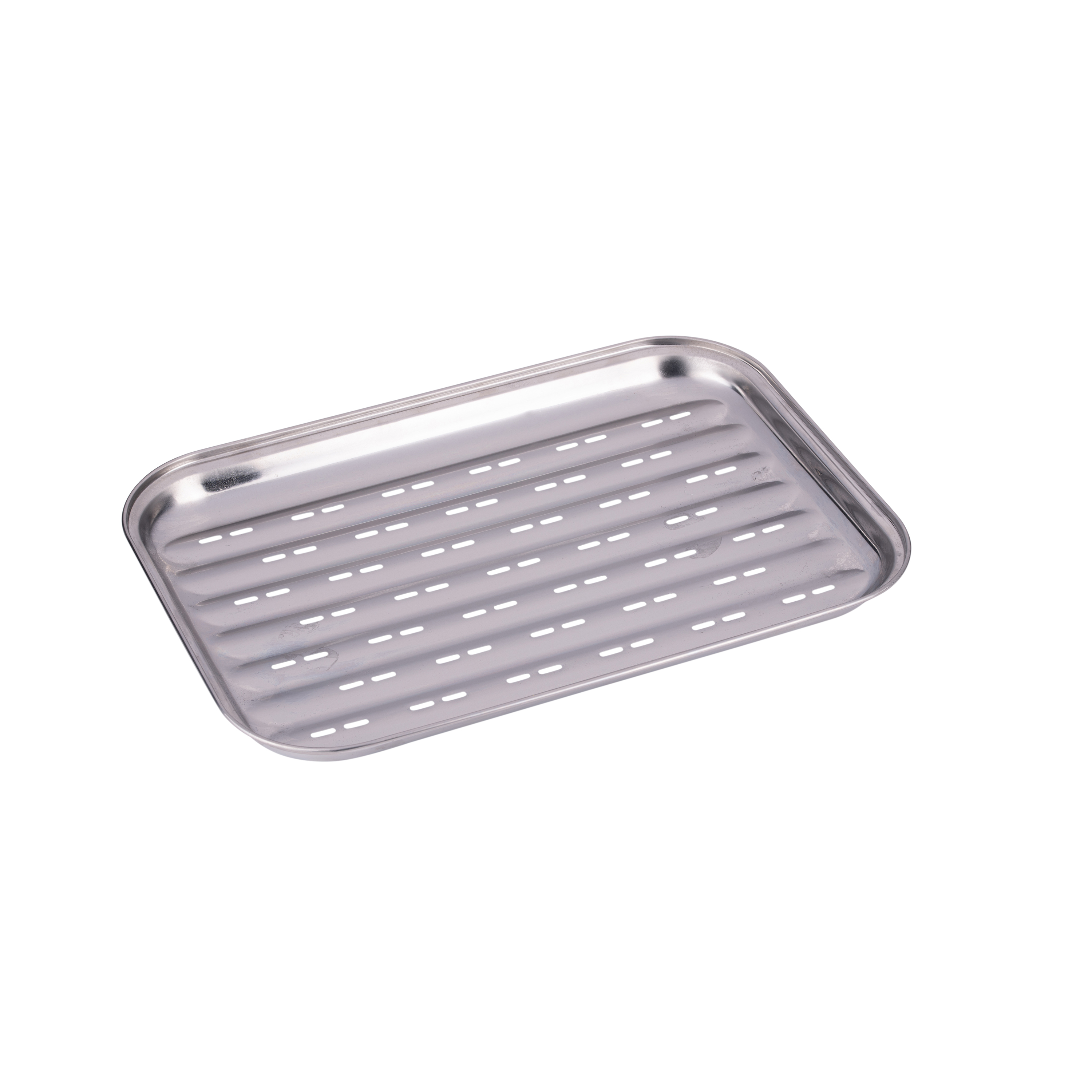 BBQ Grillplatte Edelstahl 34.5 x 24.5 cm silber