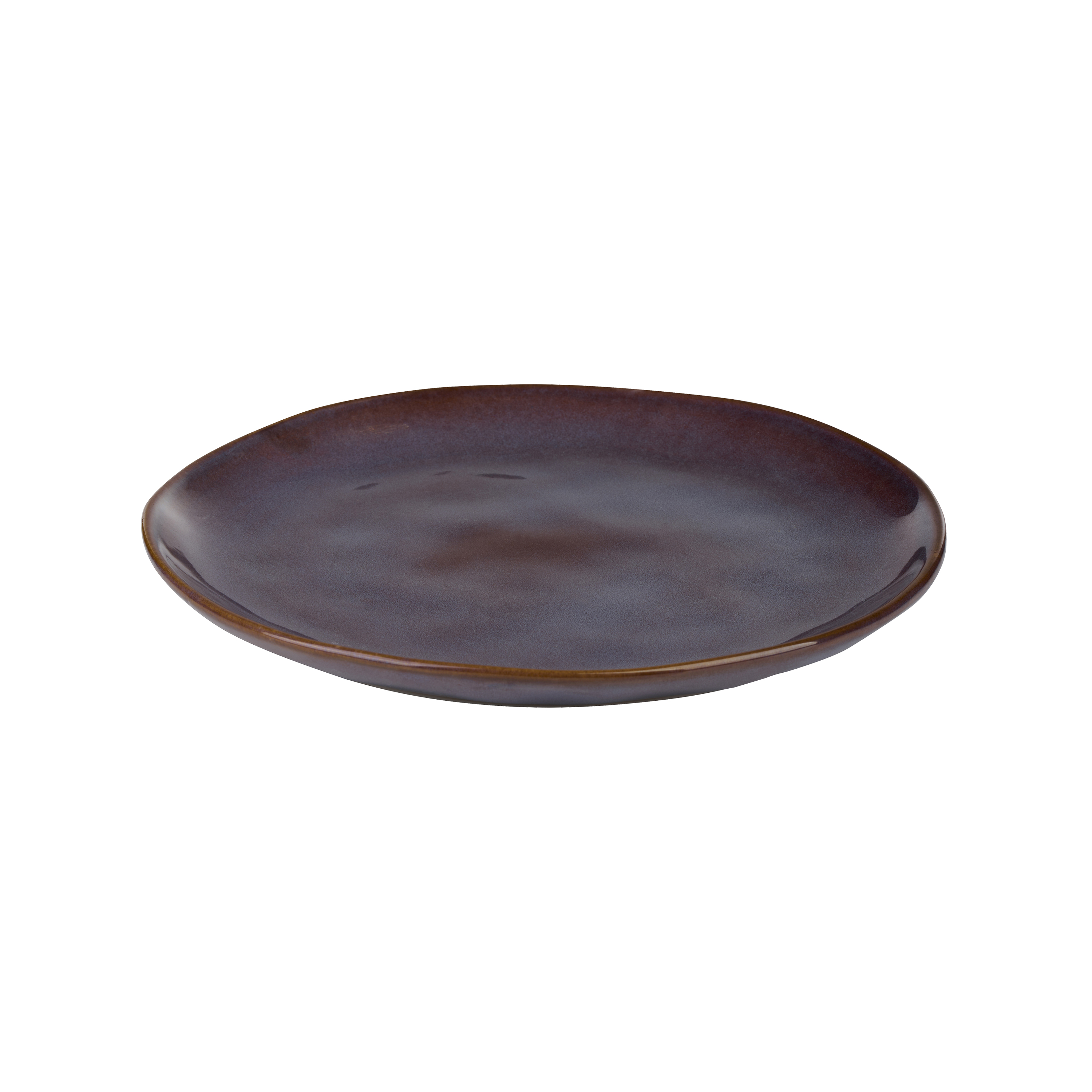 Teller Keramik 20 cm braun