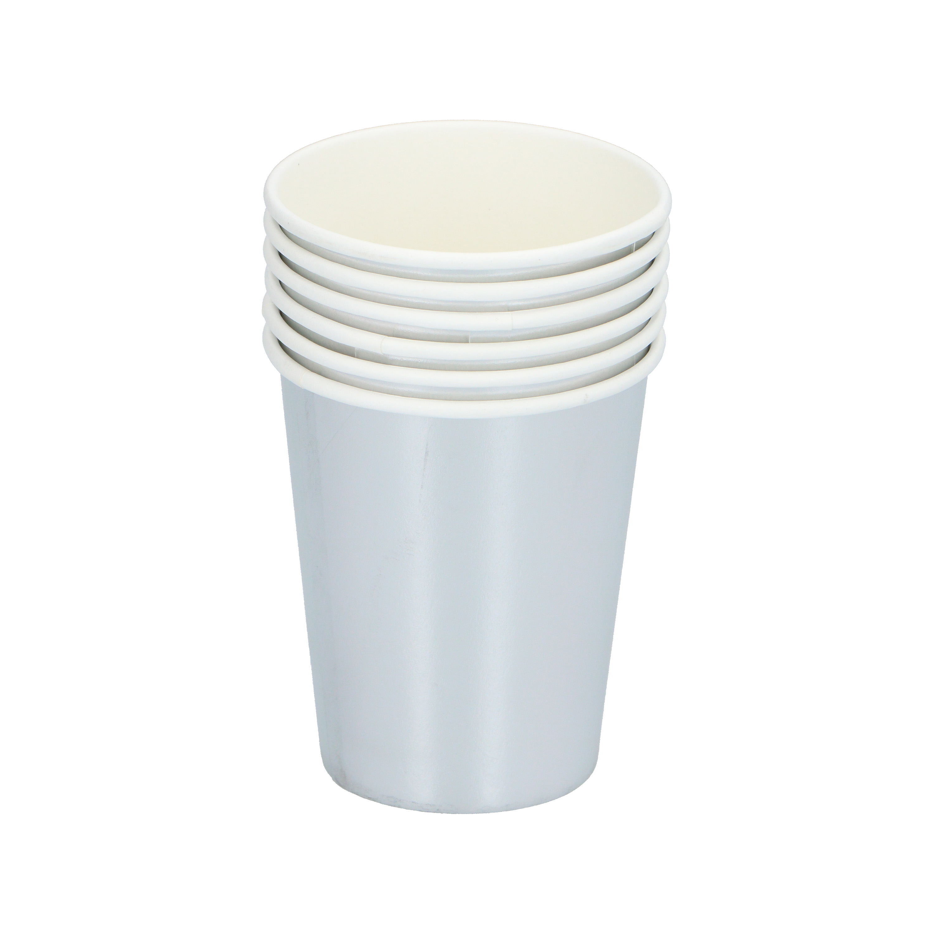 Einwegbecher Metallic 220 ml 6er Set